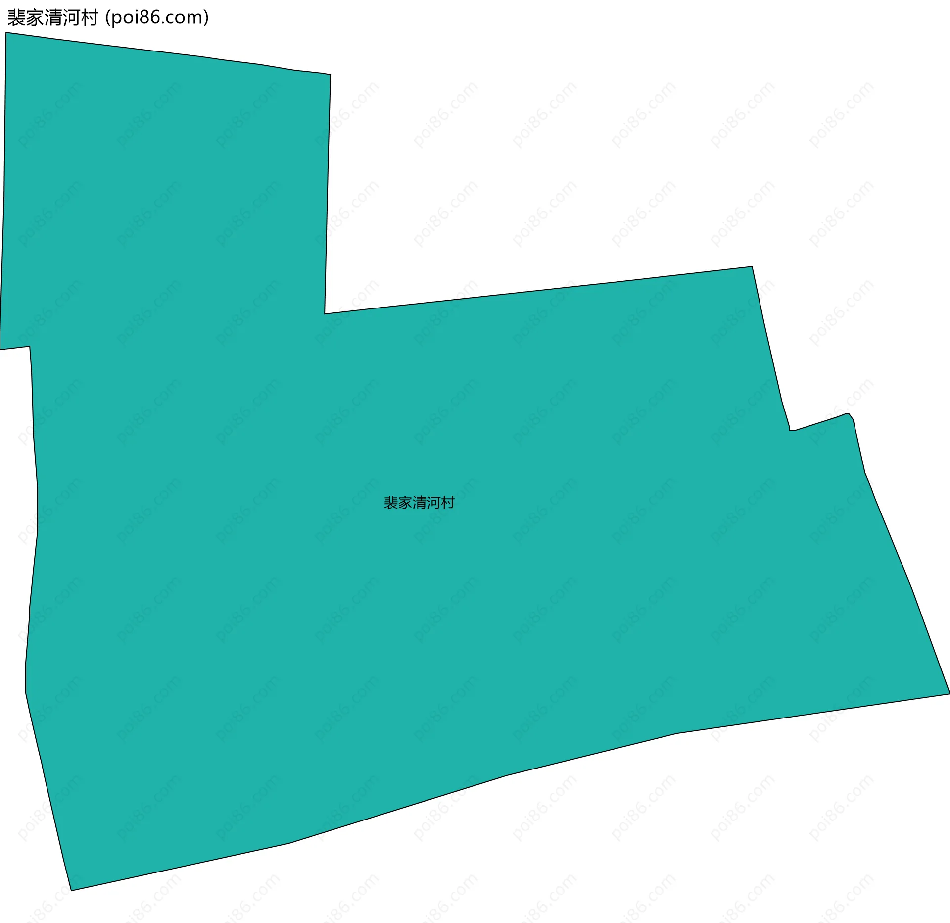 裴家清河村边界地图