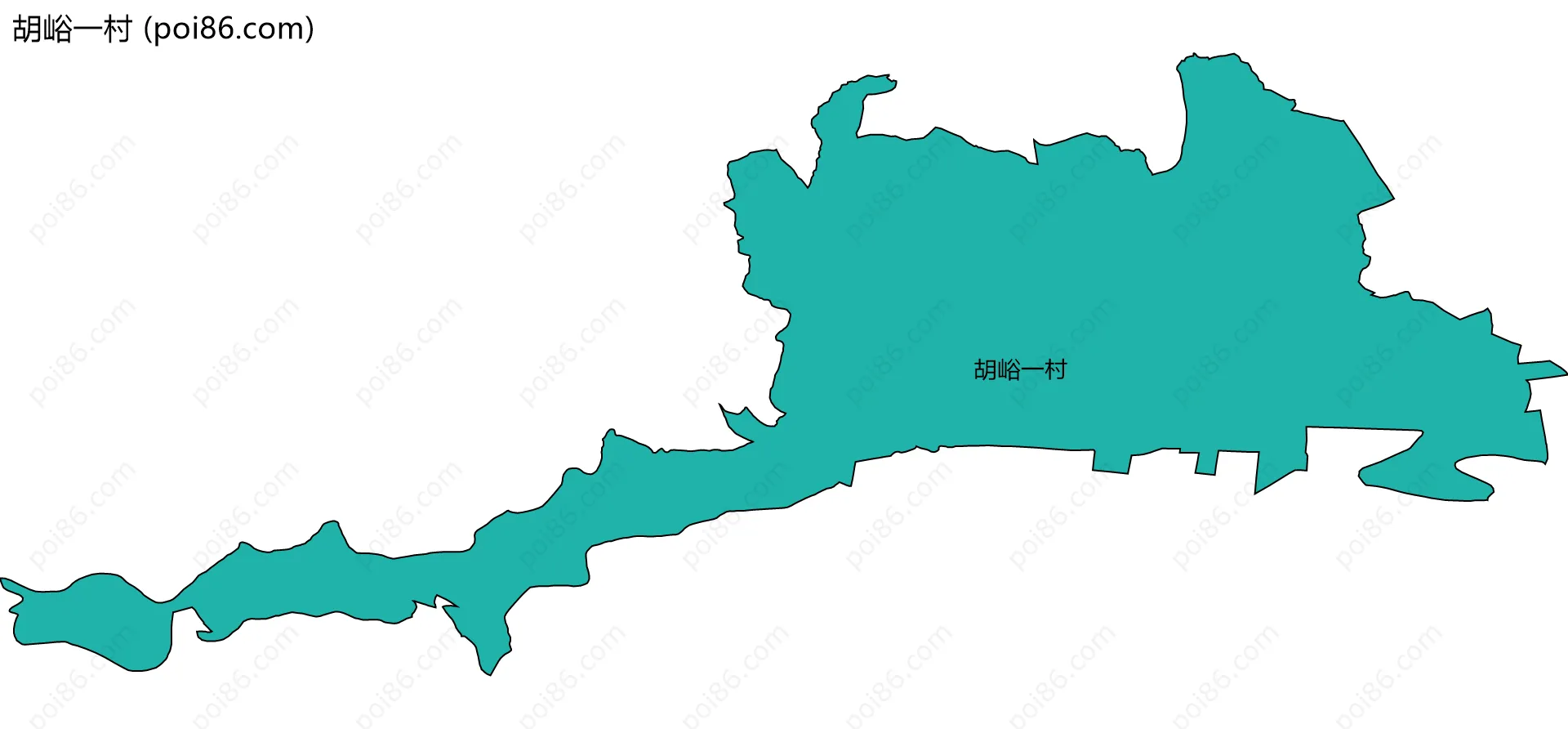 胡峪一村边界地图