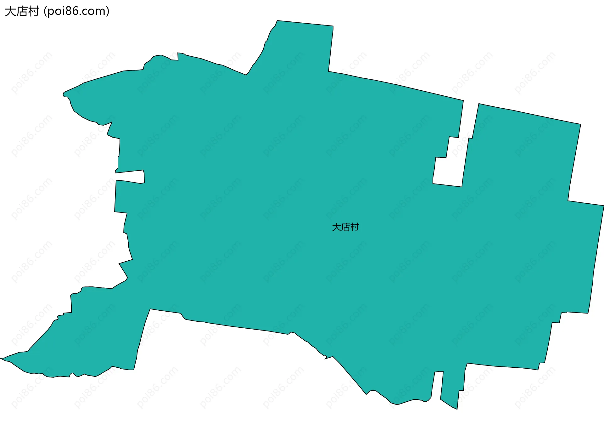 大店村边界地图