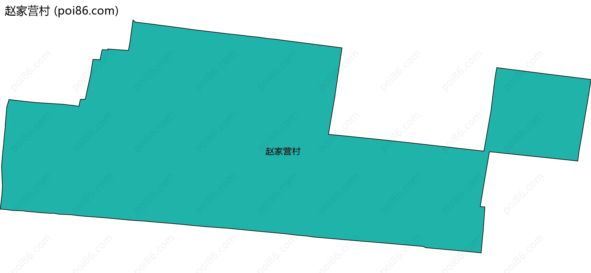 赵家营村边界地图