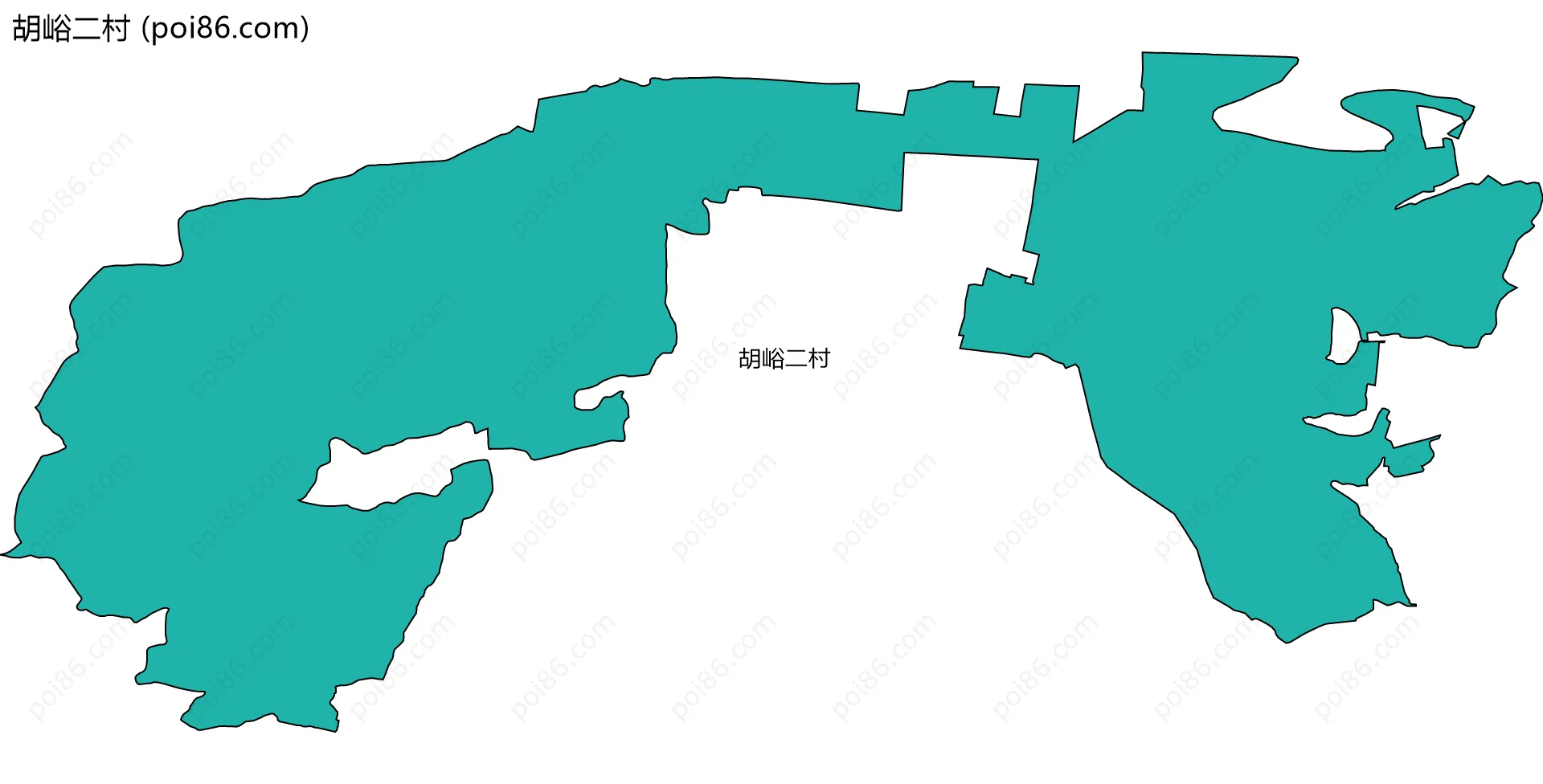 胡峪二村边界地图