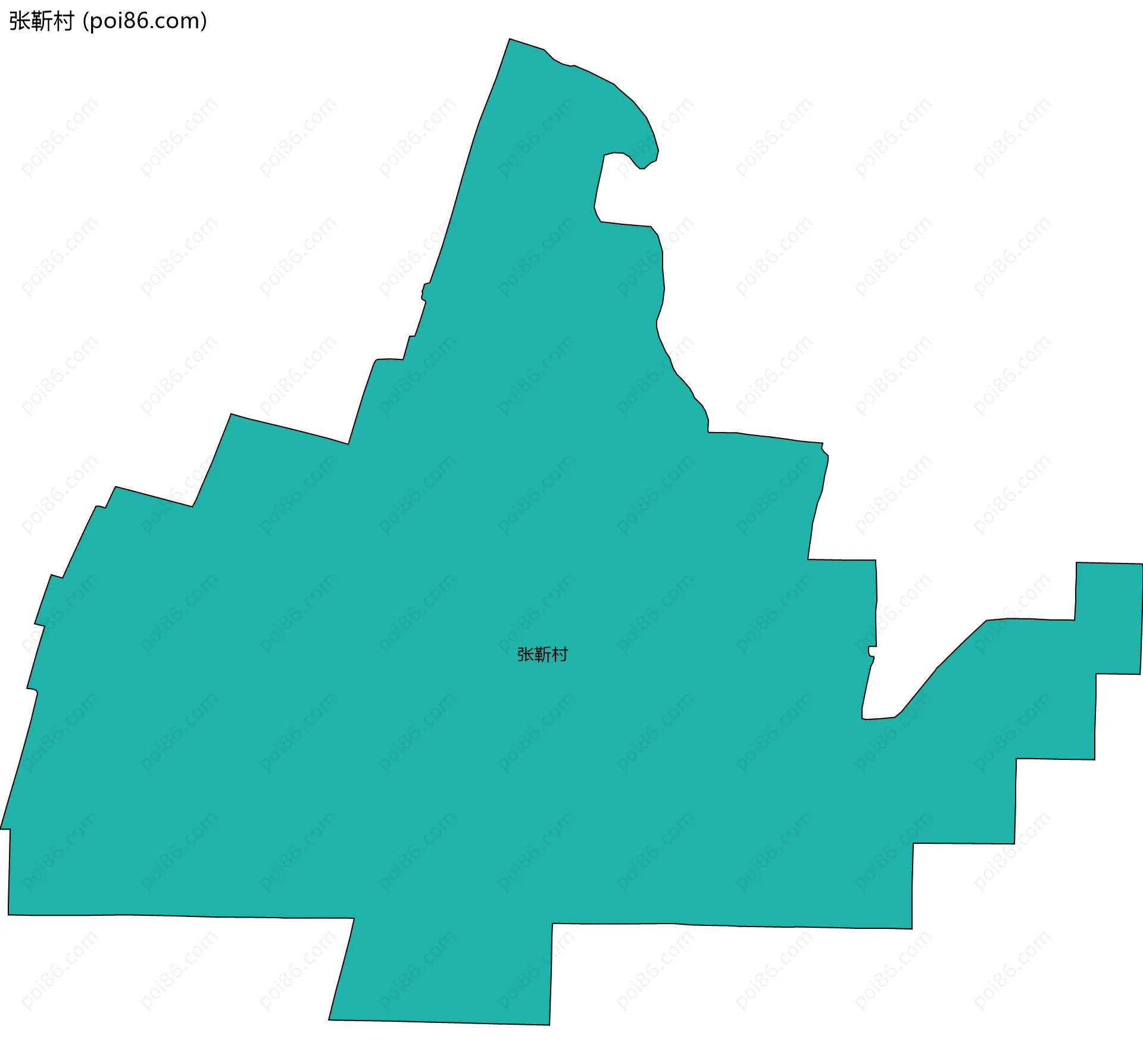 张靳村边界地图