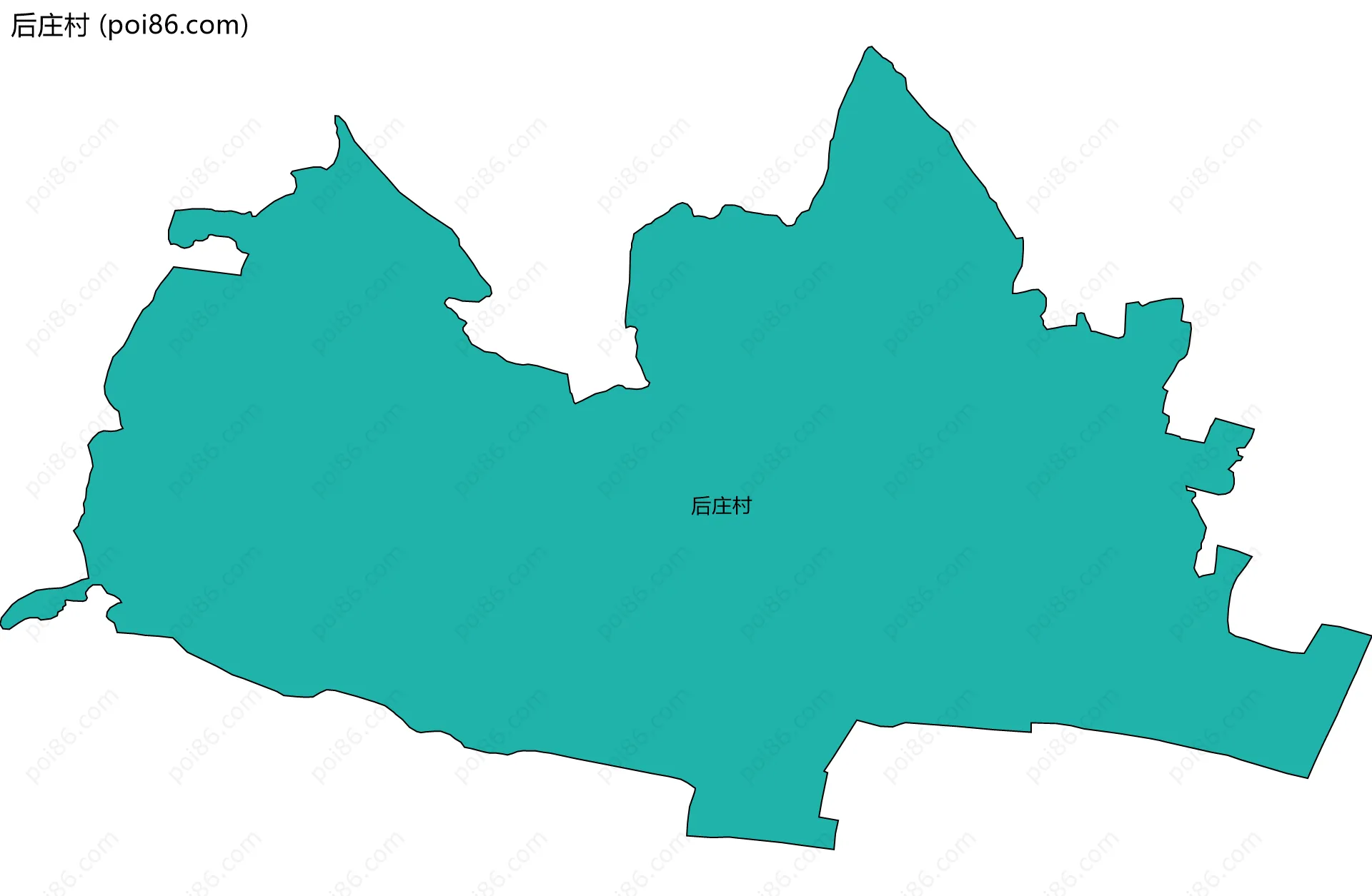 后庄村边界地图