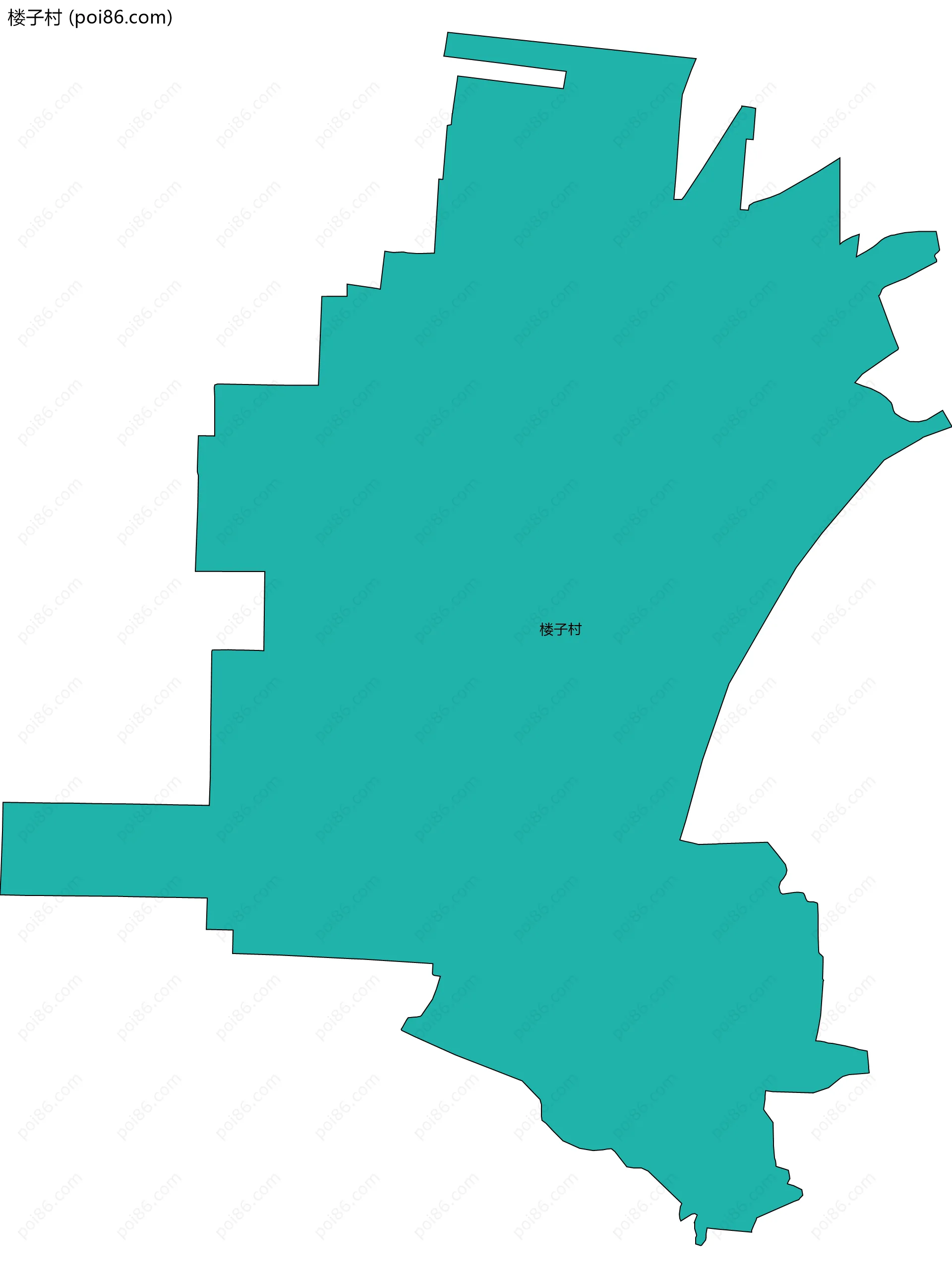 楼子村边界地图