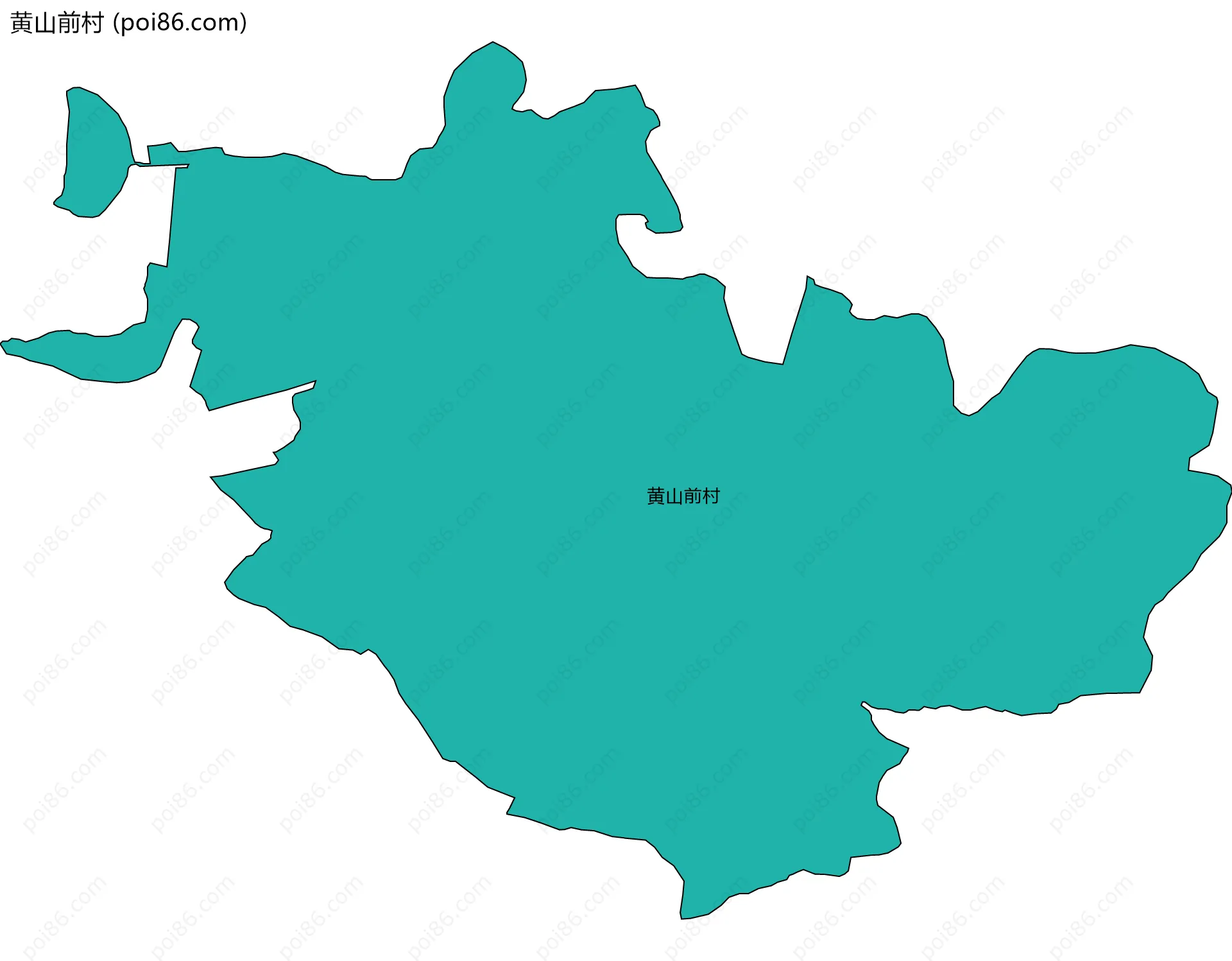 黄山前村边界地图