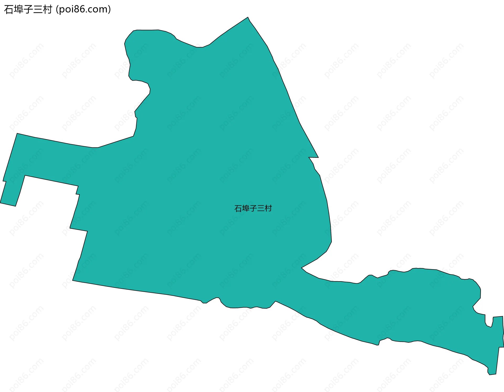 石埠子三村边界地图