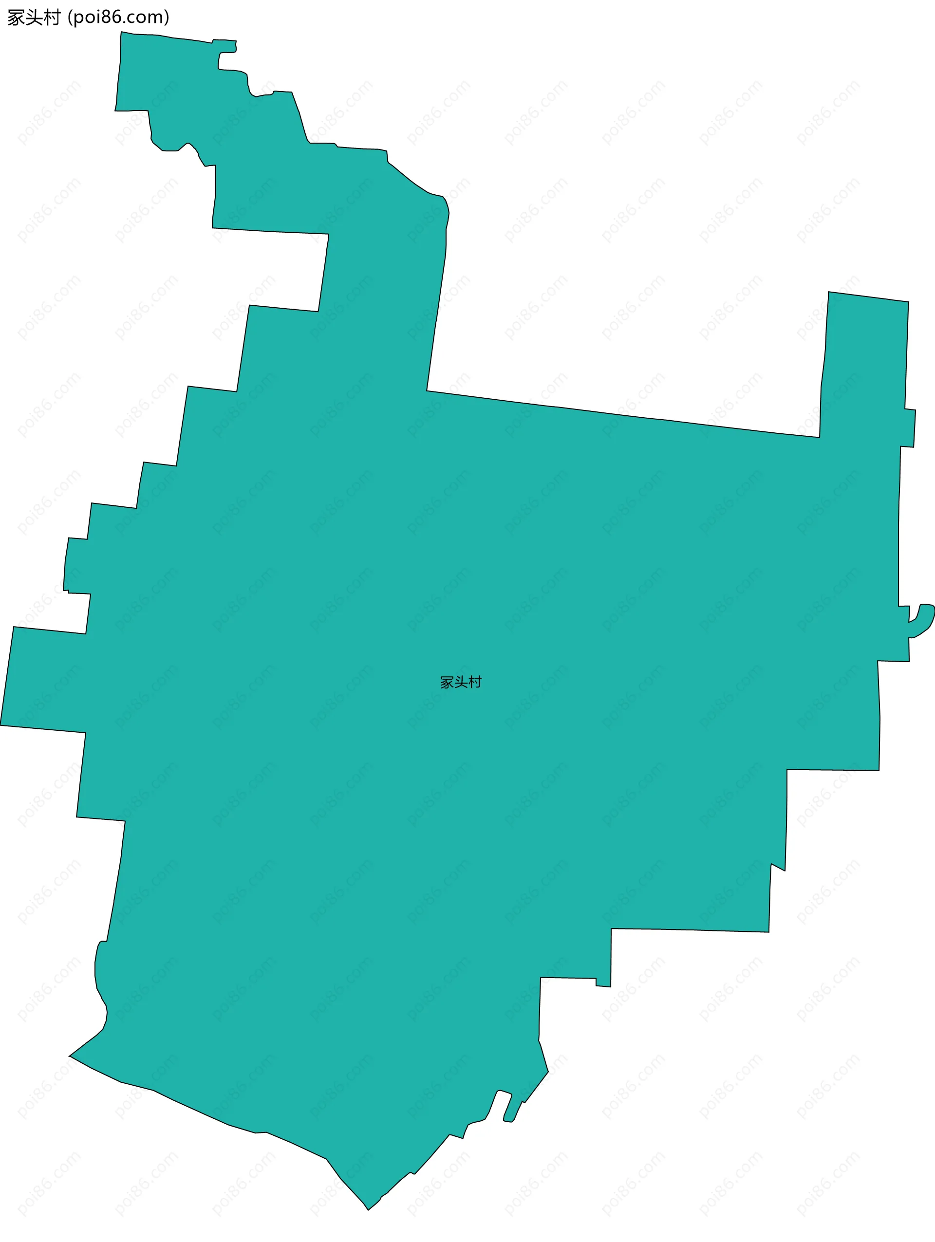 冢头村边界地图