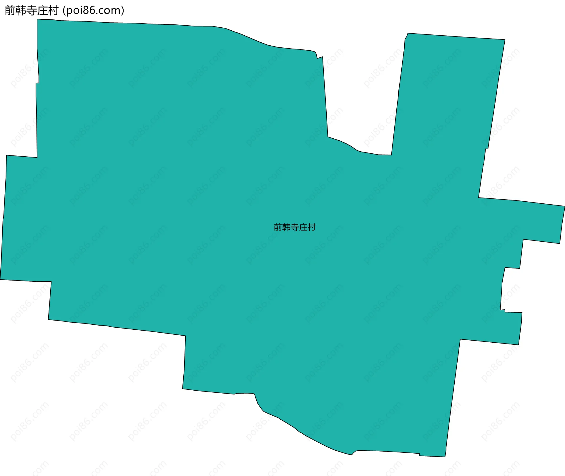 前韩寺庄村边界地图