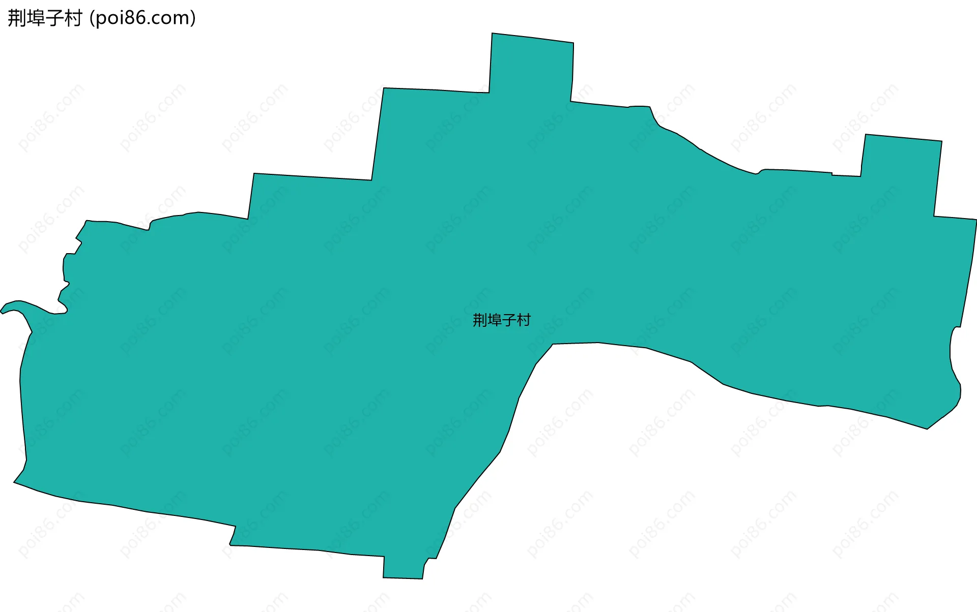 荆埠子村边界地图