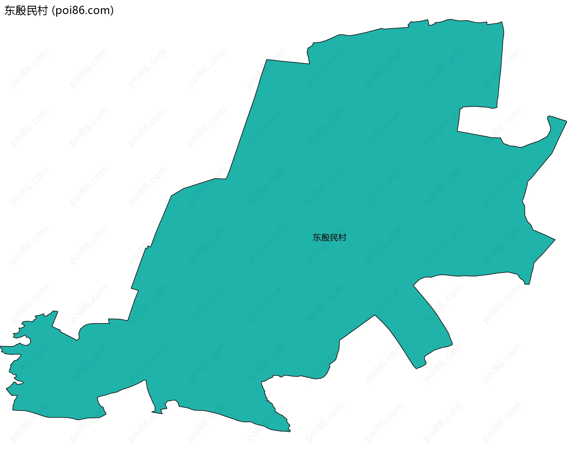 东殷民村边界地图