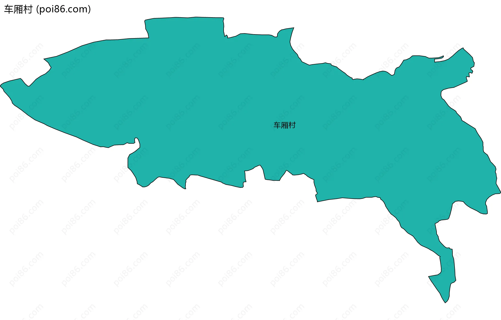 车厢村边界地图