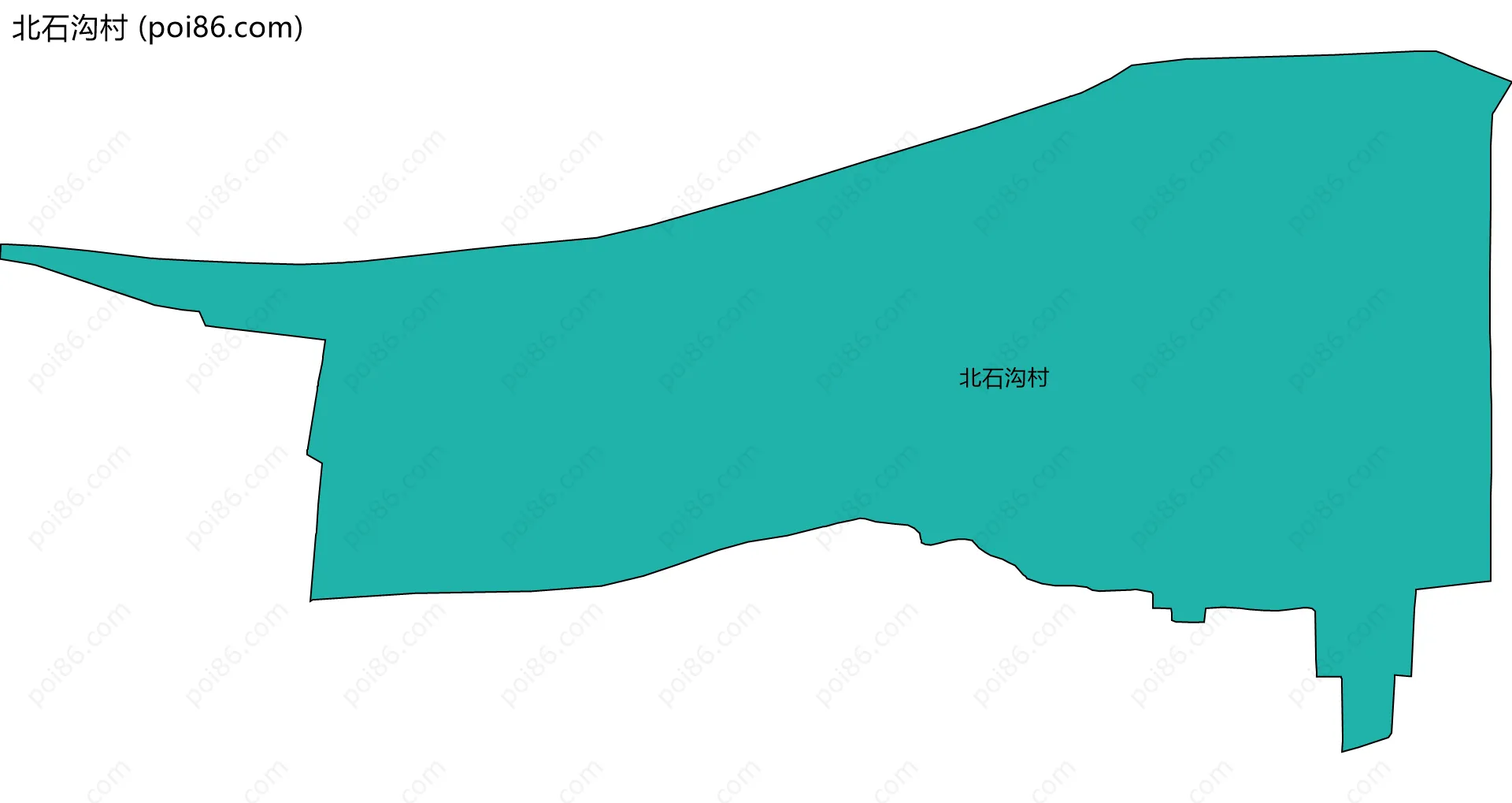北石沟村边界地图