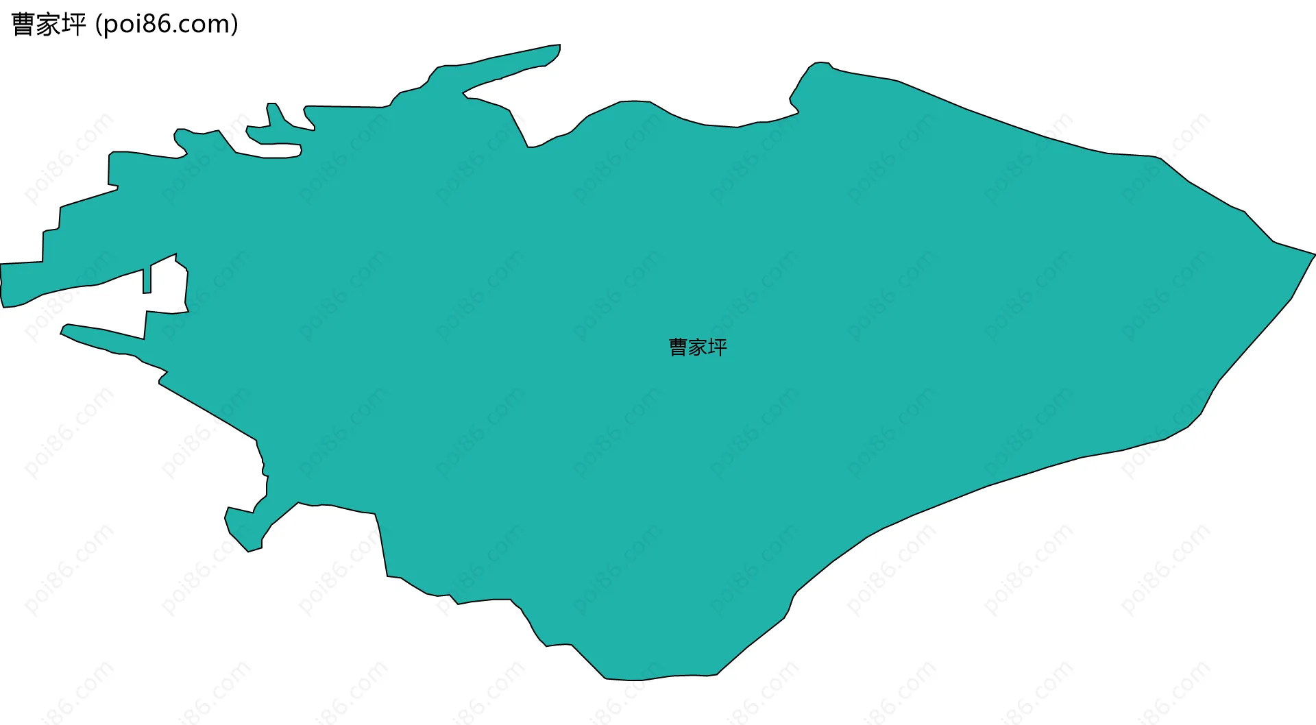 曹家坪边界地图