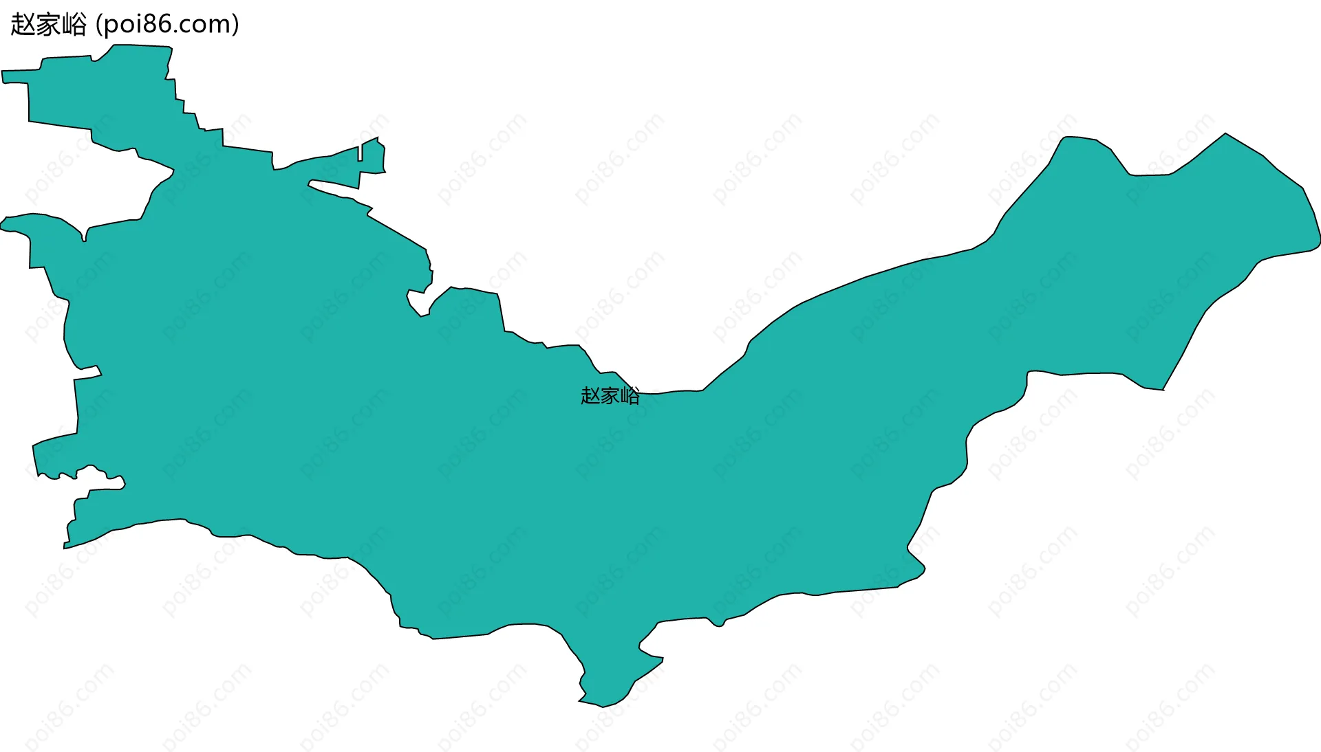 赵家峪边界地图