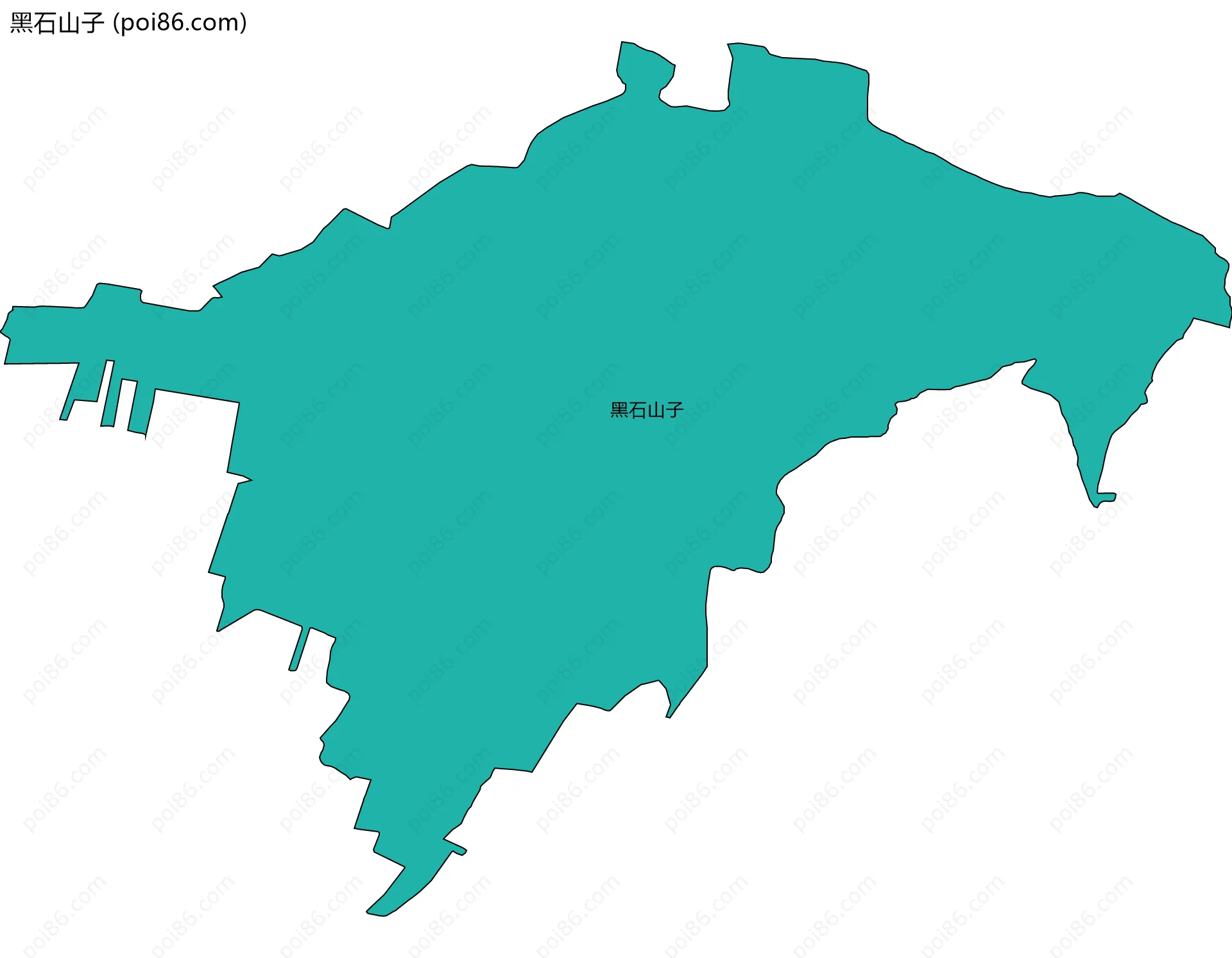 黑石山子边界地图