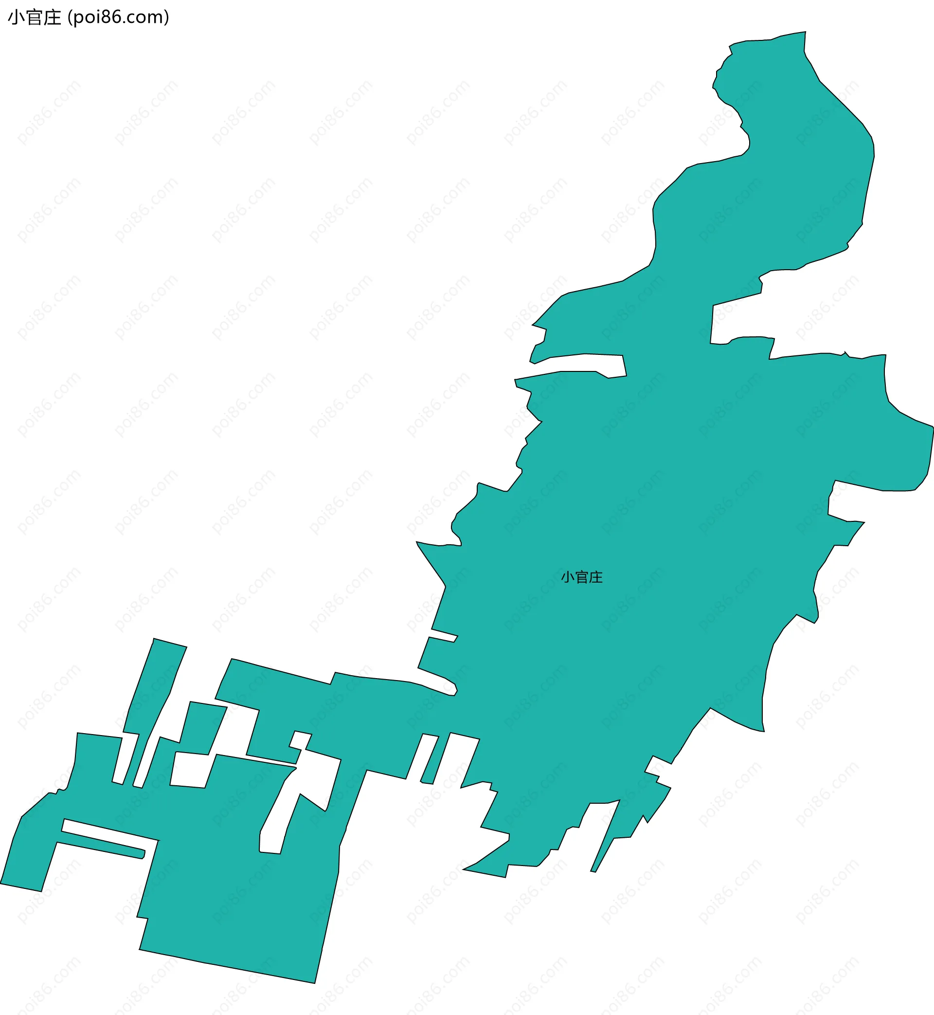 小官庄边界地图