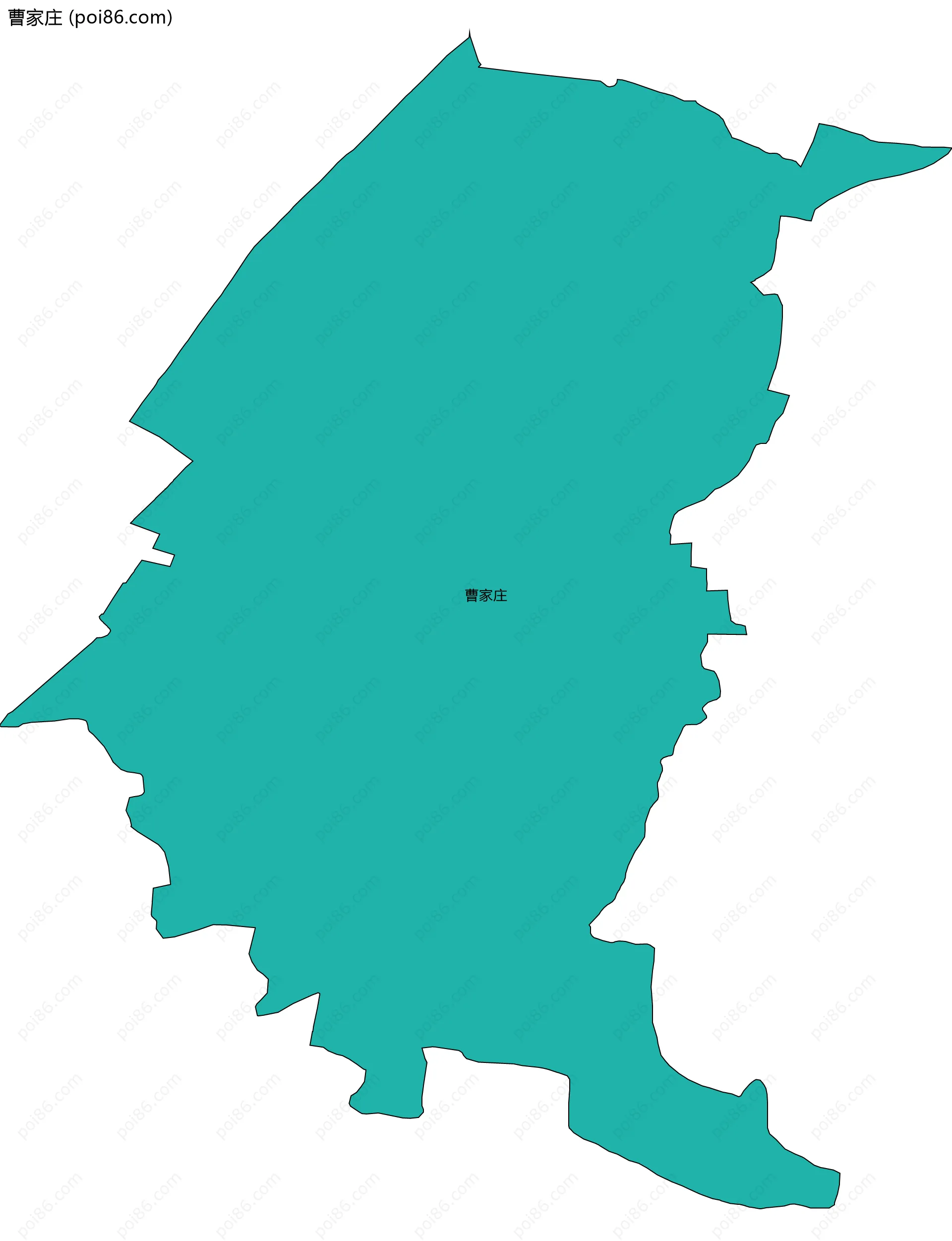 曹家庄边界地图