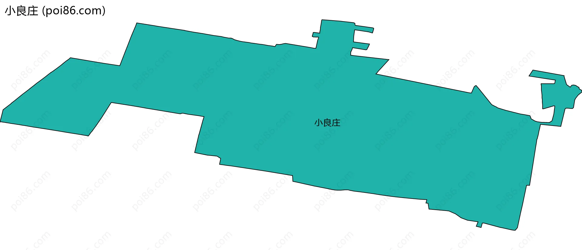 小良庄边界地图