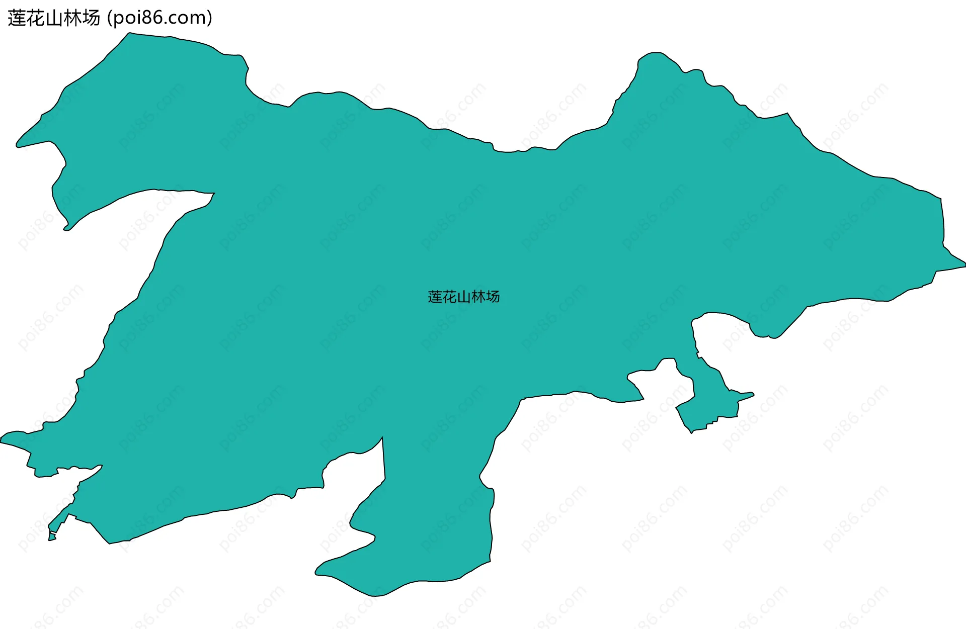 莲花山林场边界地图