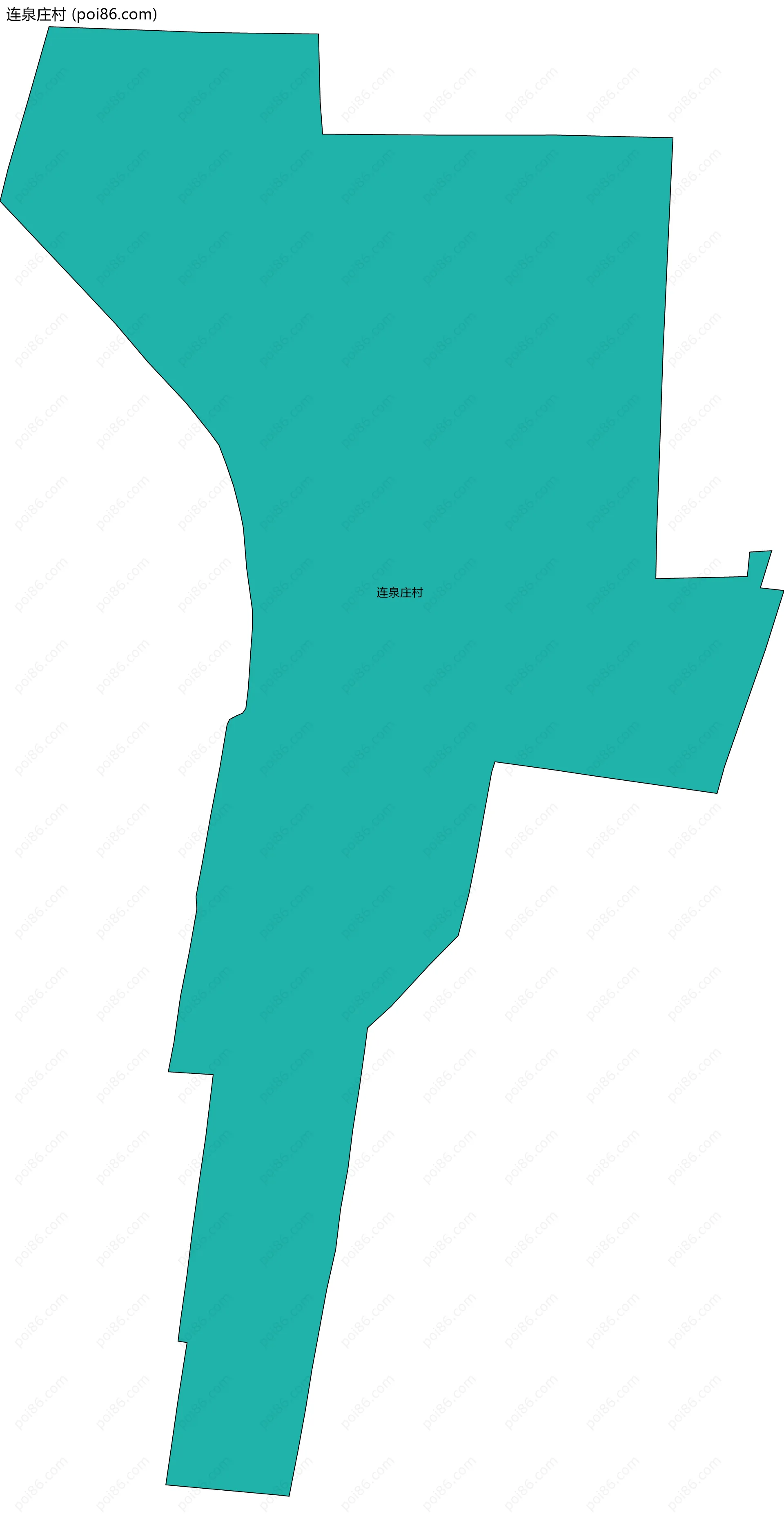 连泉庄村边界地图