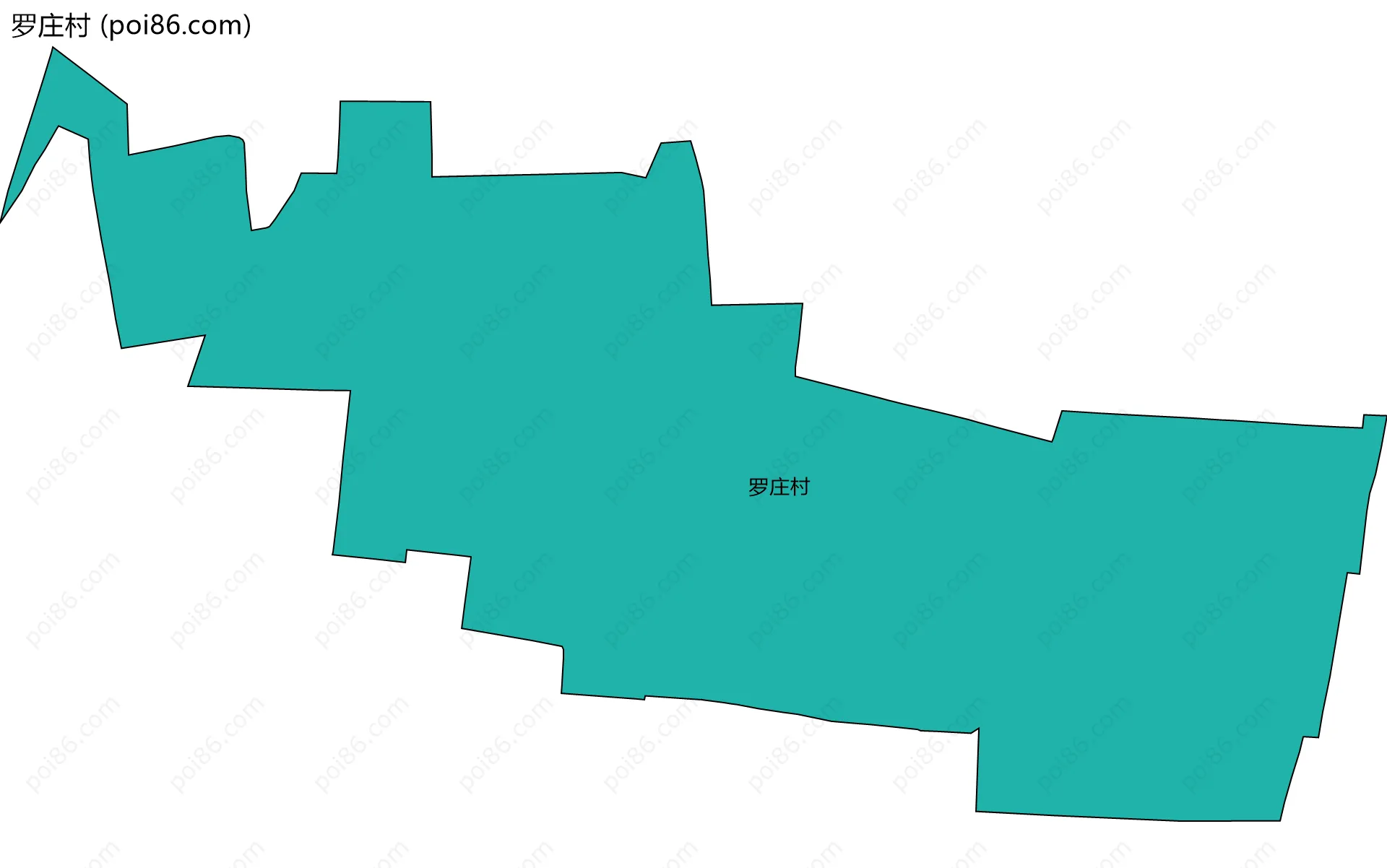 罗庄村边界地图