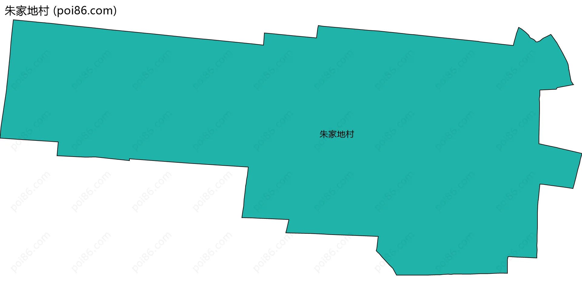 朱家地村边界地图