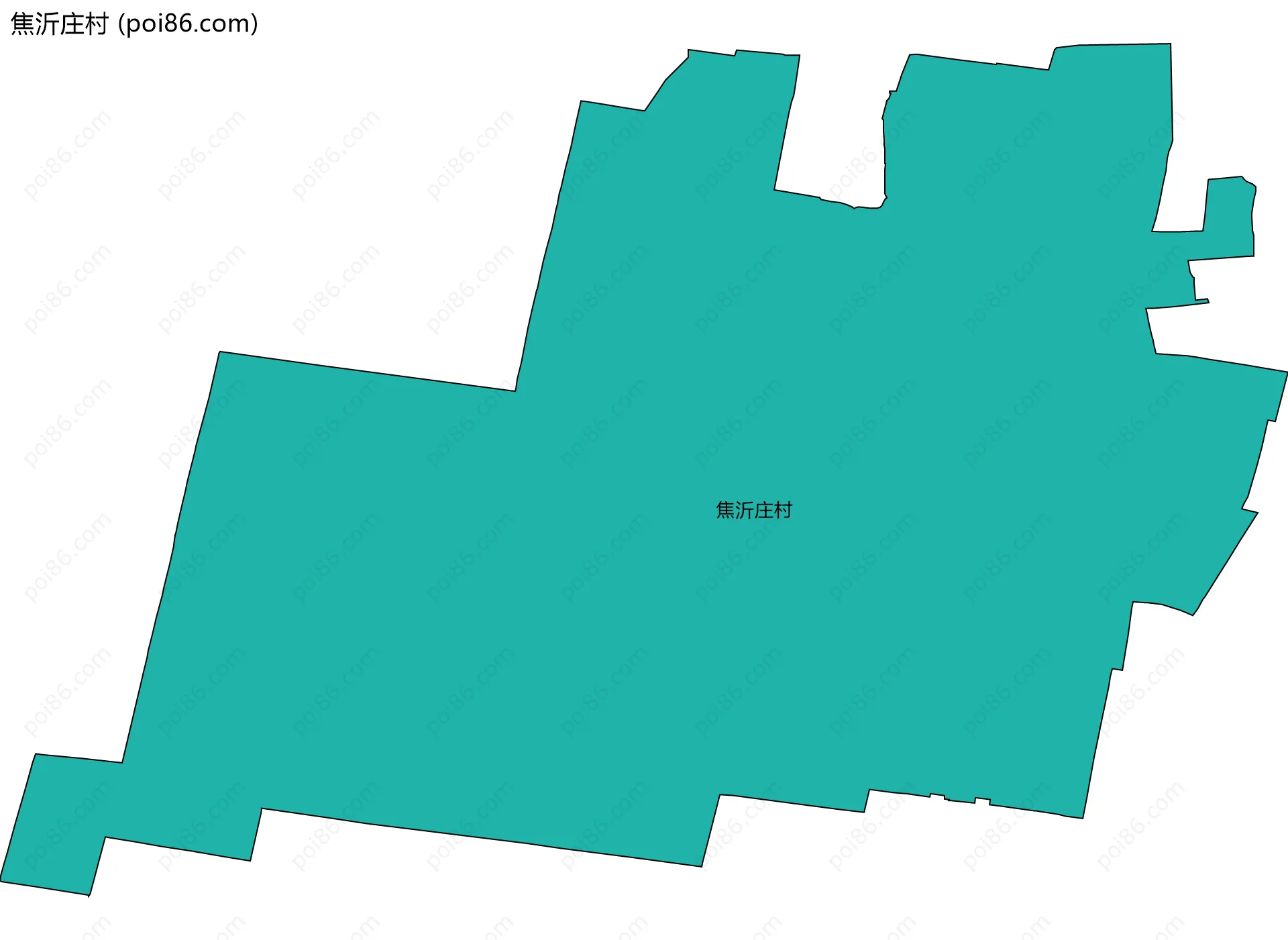 焦沂庄村边界地图