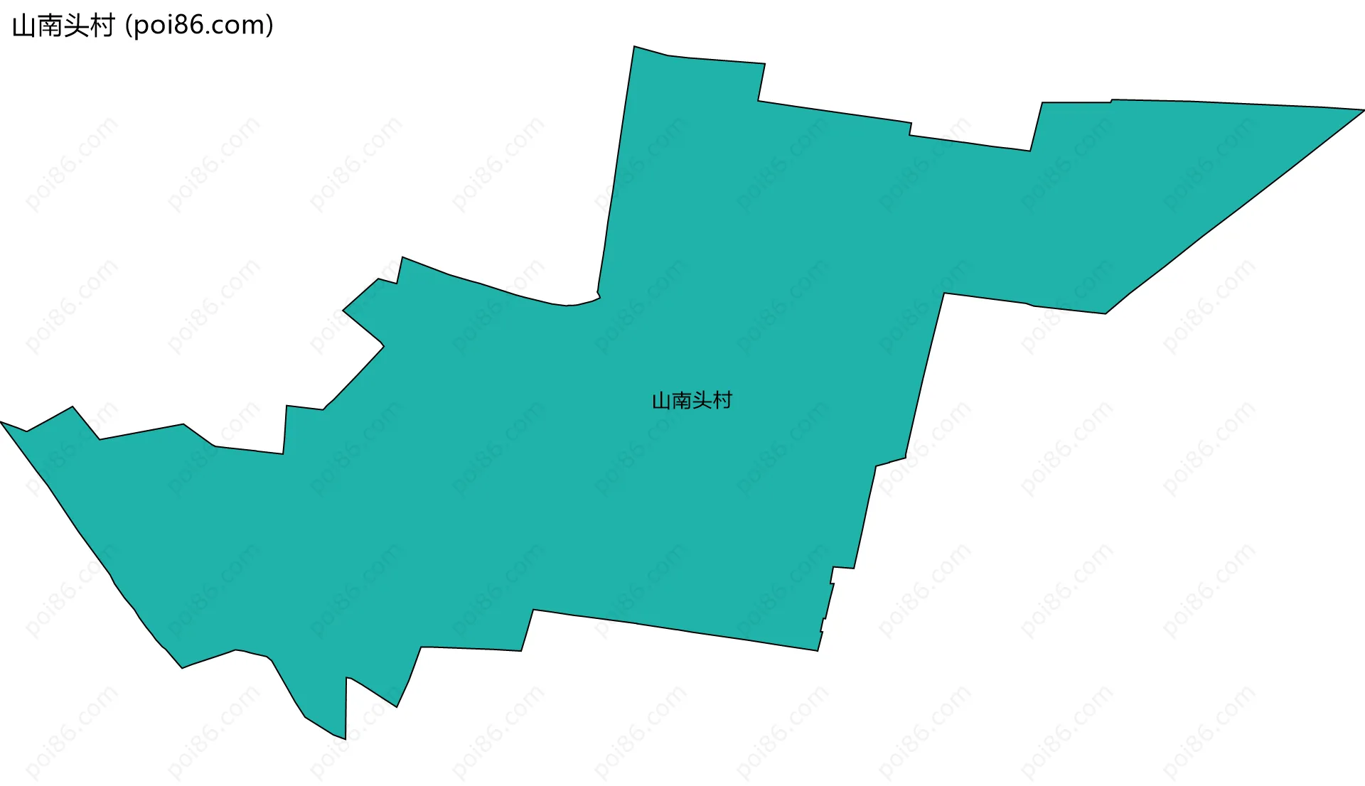 山南头村边界地图