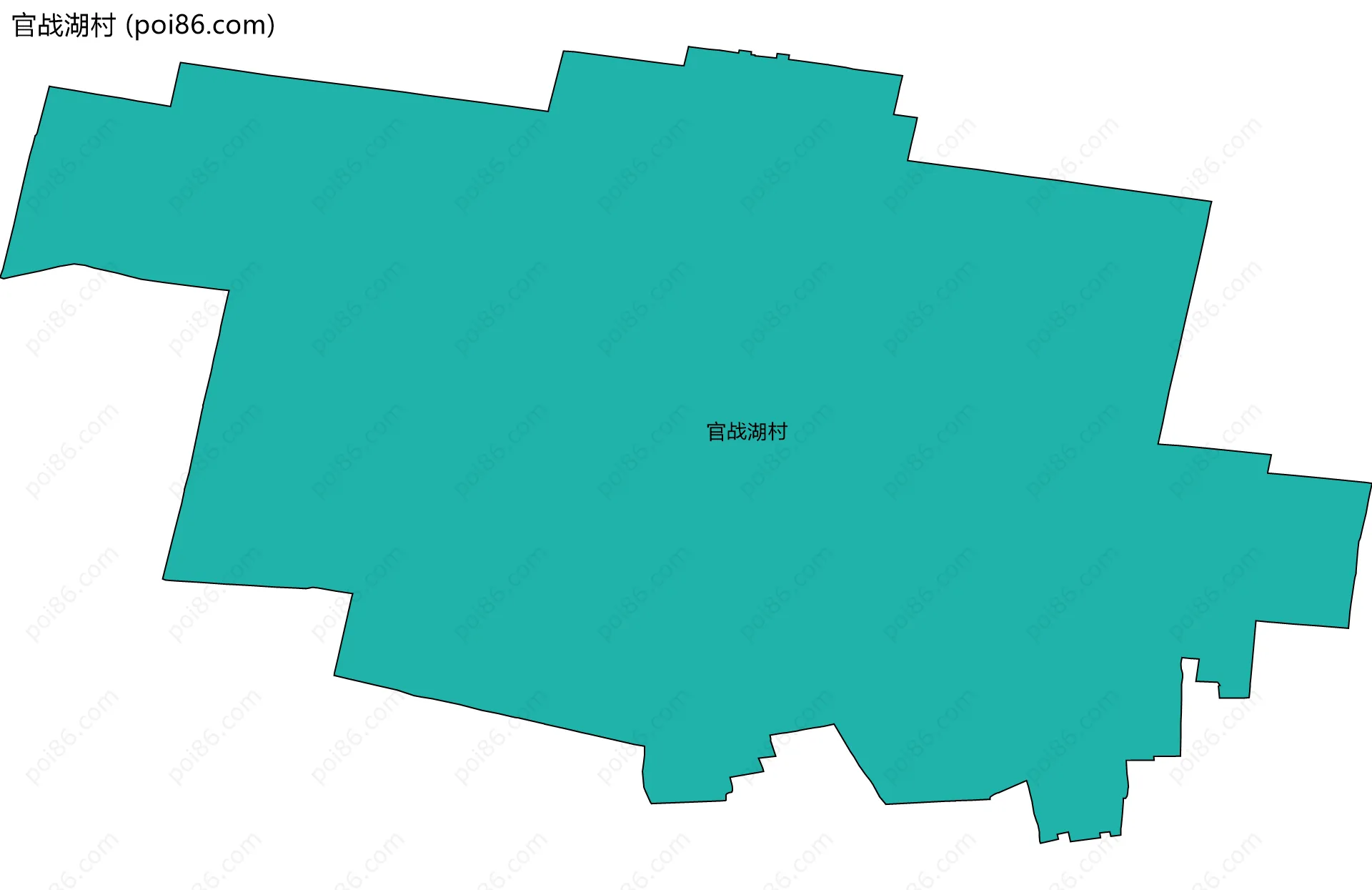 官战湖村边界地图
