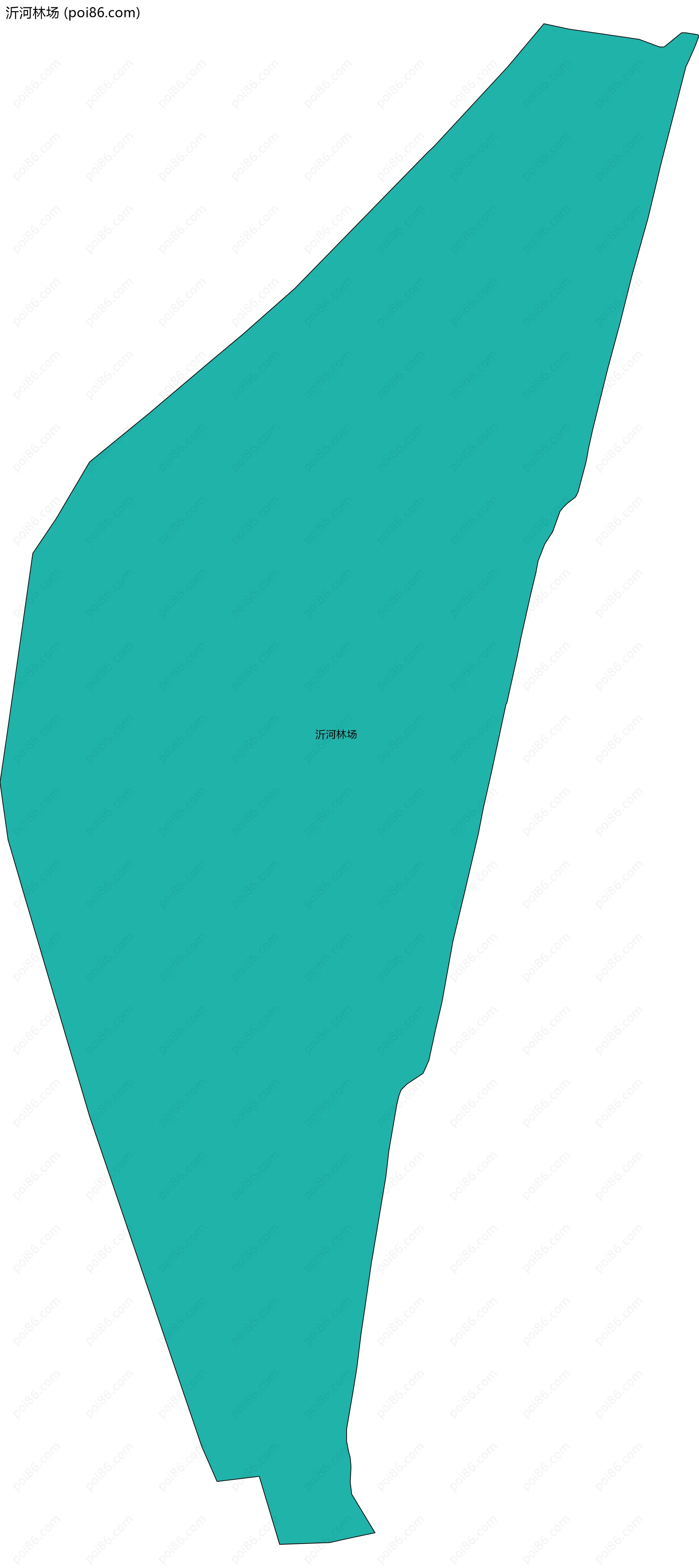 沂河林场边界地图