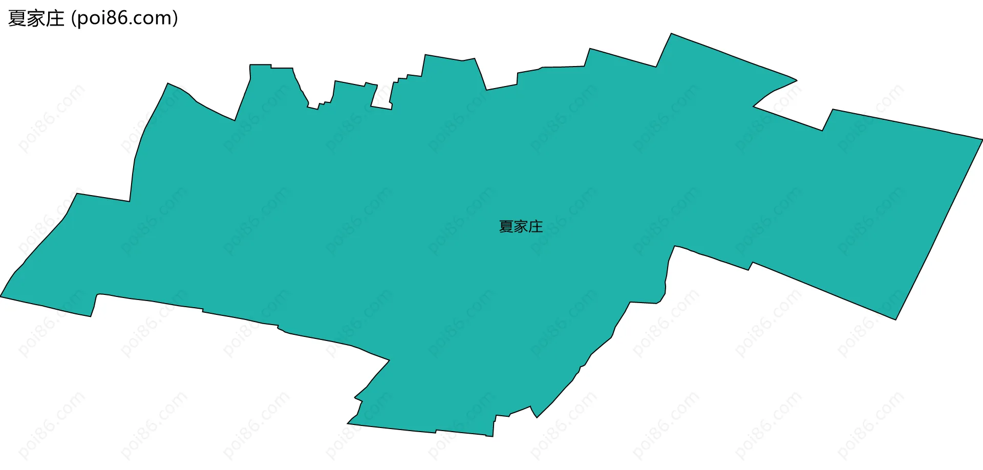 夏家庄边界地图