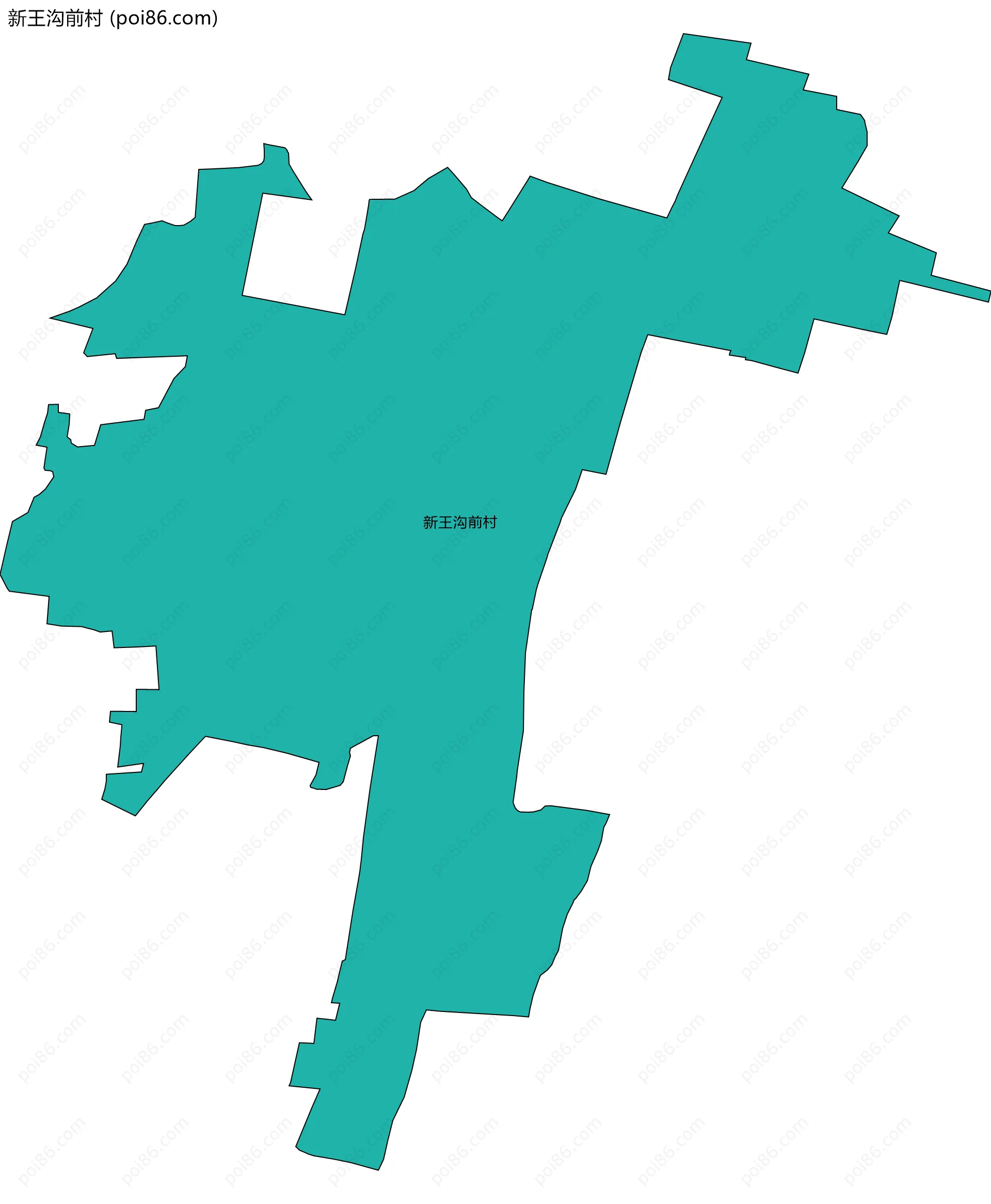 新王沟前村边界地图