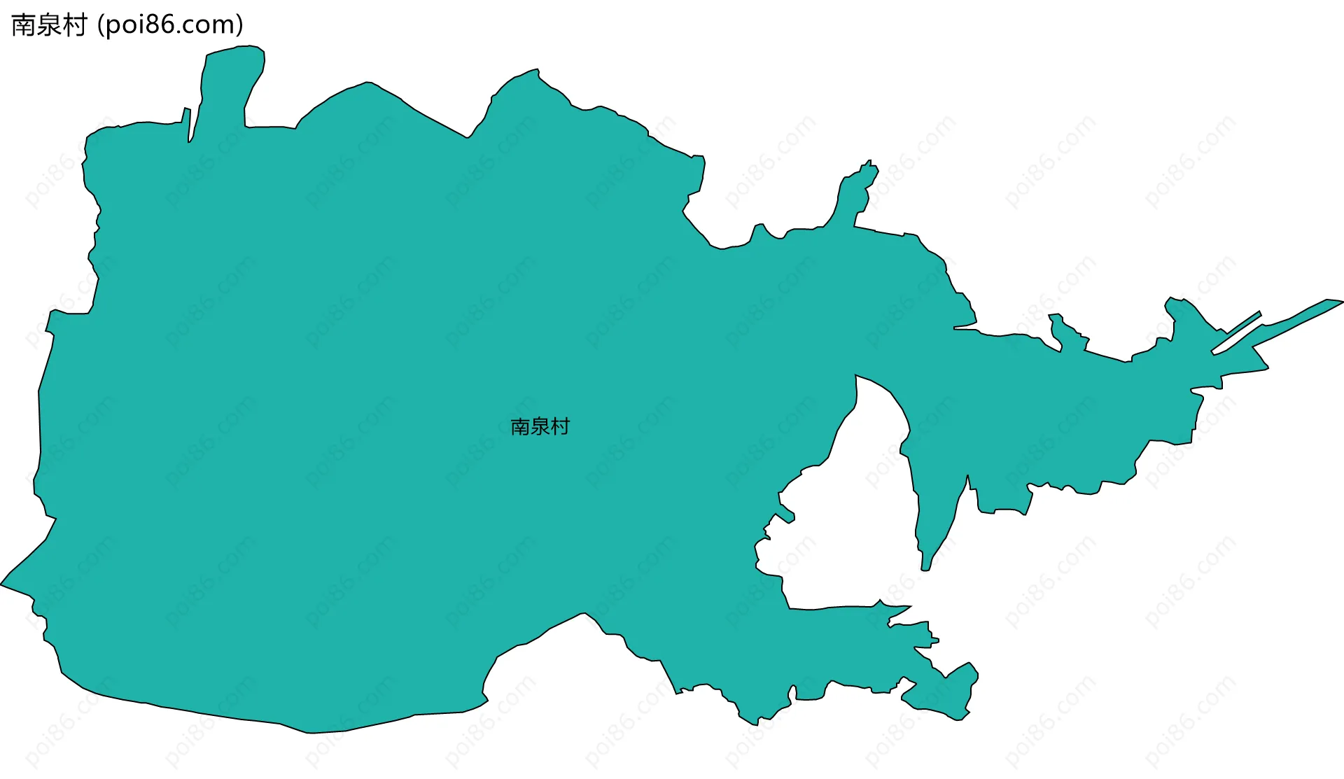 南泉村边界地图