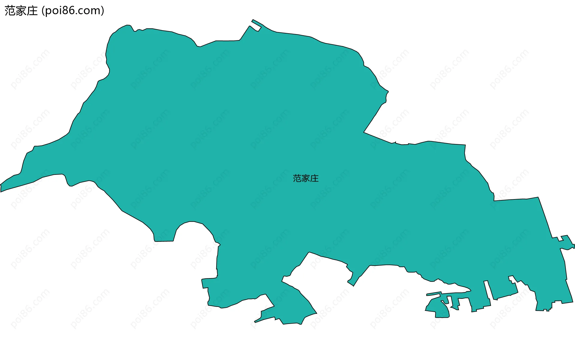 范家庄边界地图