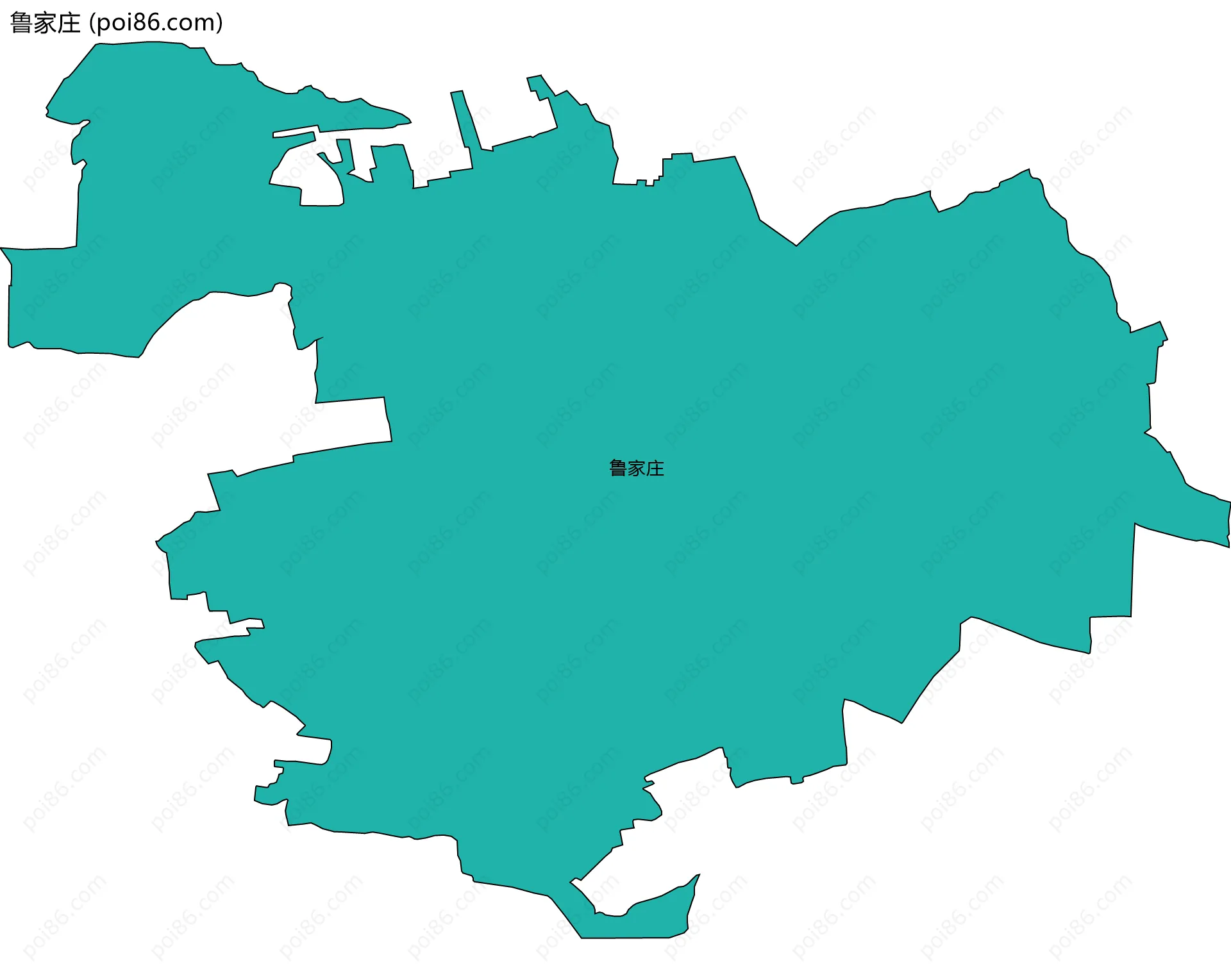 鲁家庄边界地图