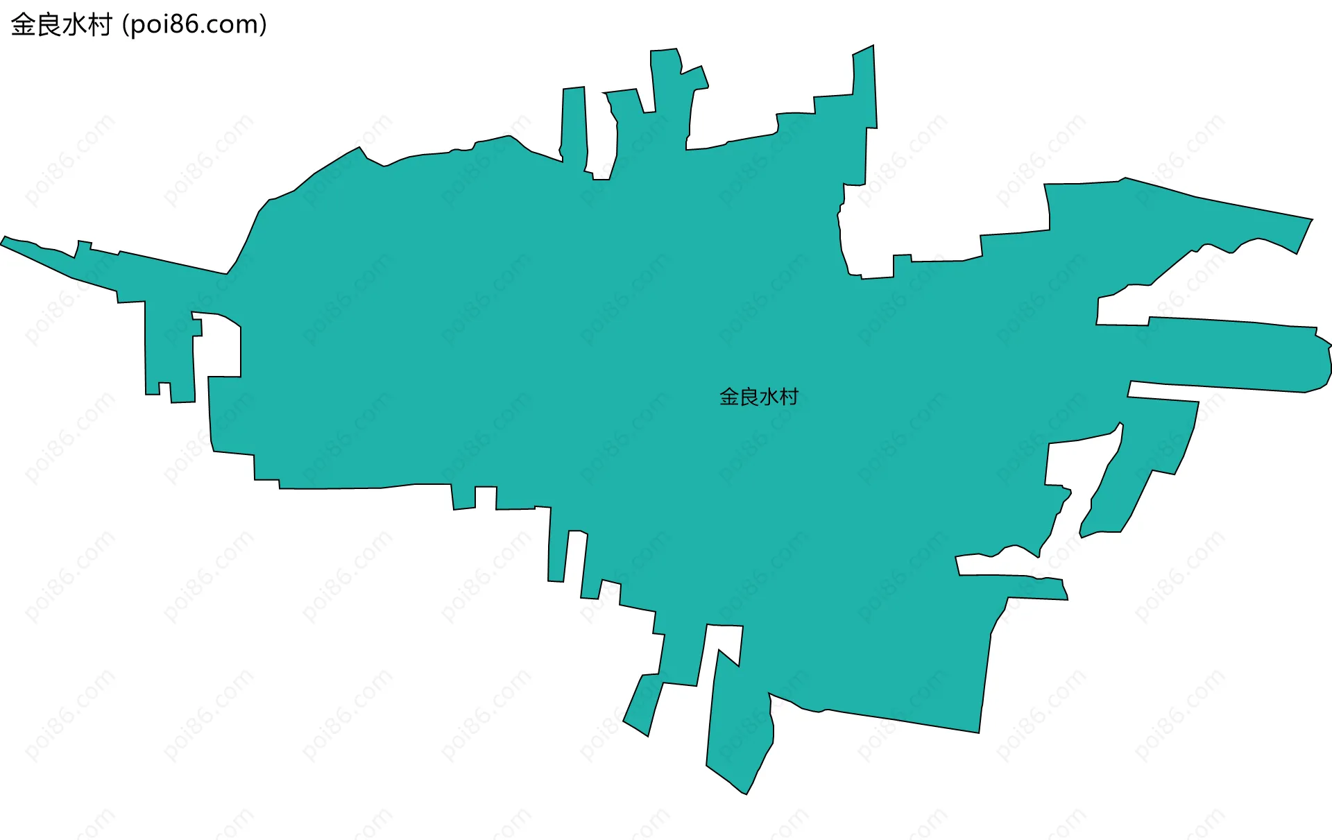 金良水村边界地图