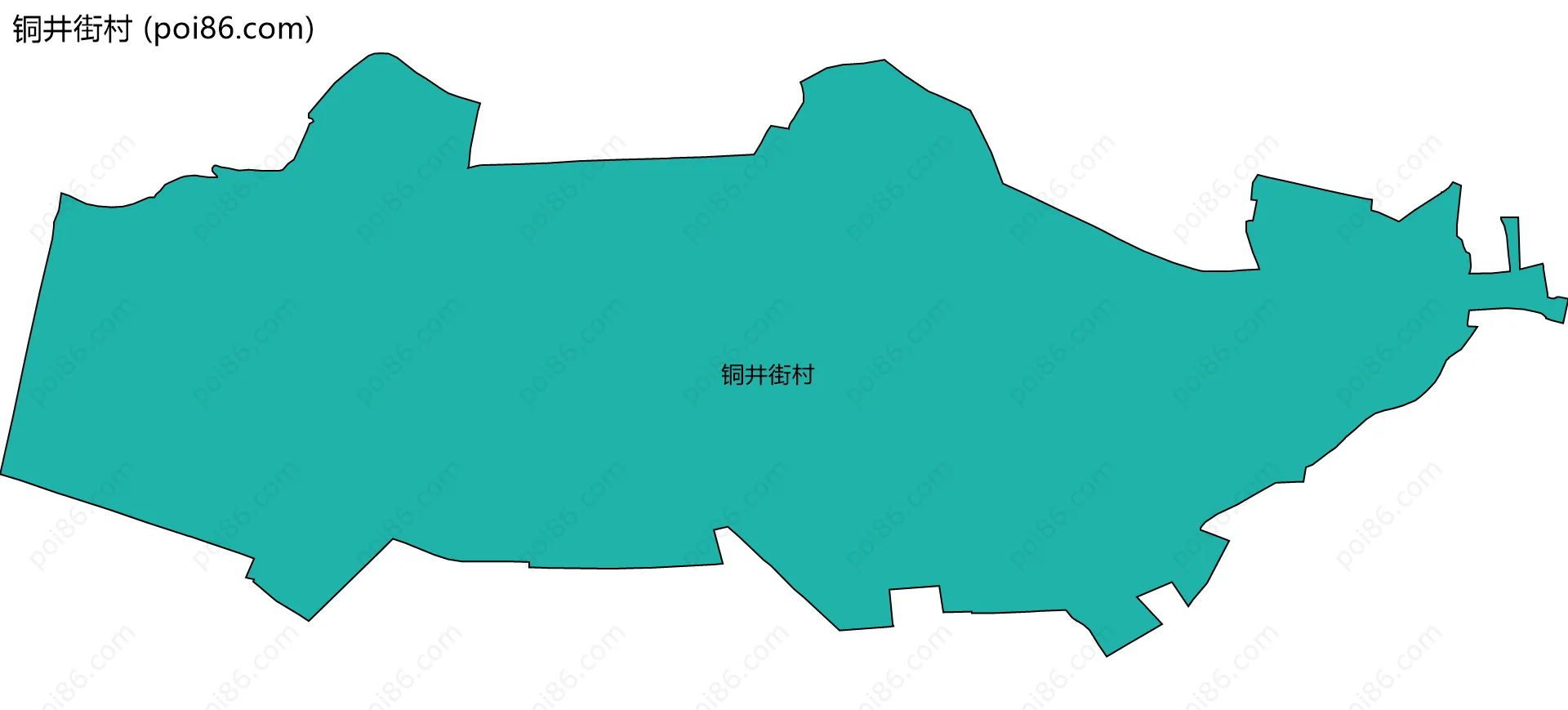 铜井街村边界地图
