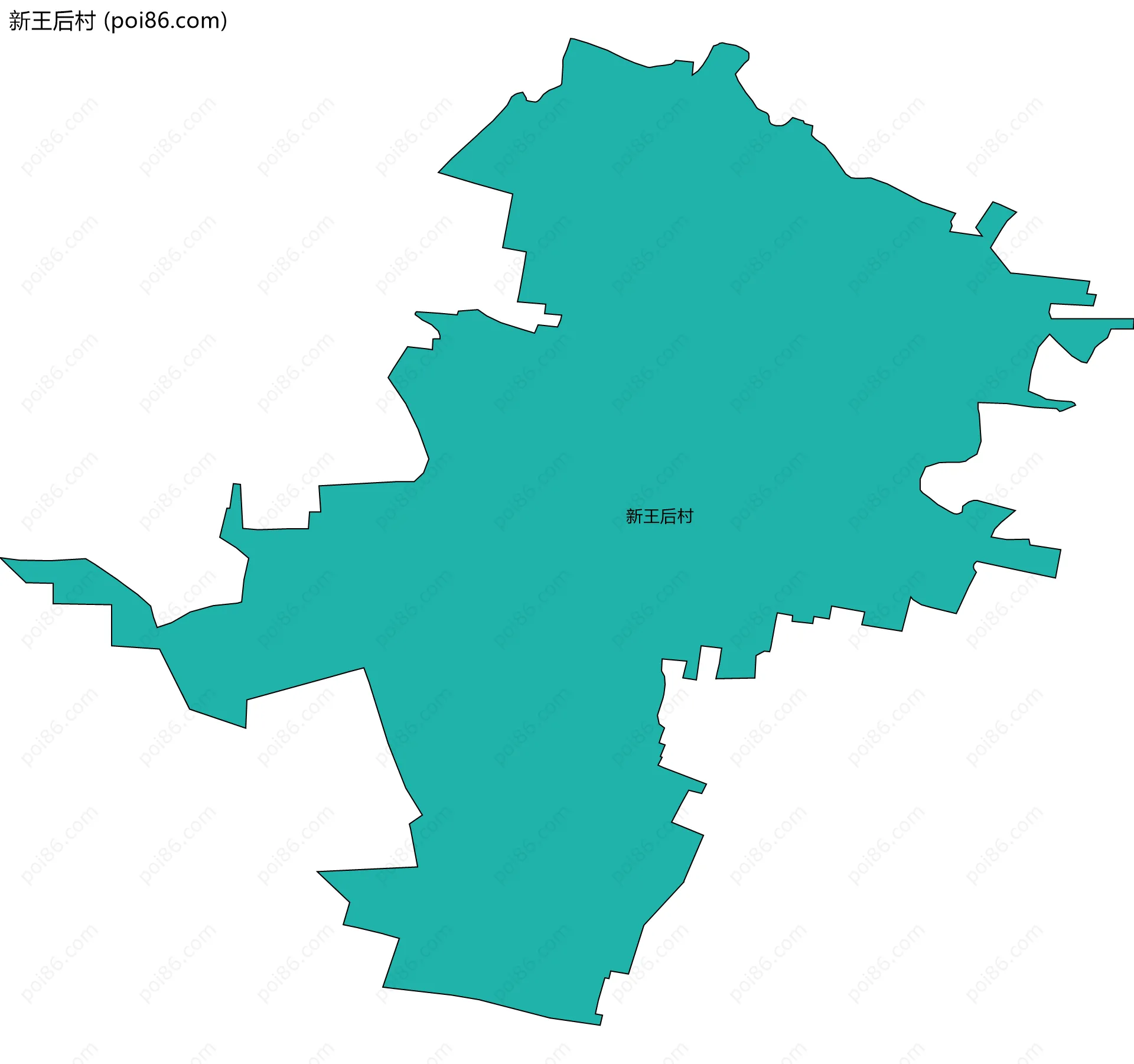 新王后村边界地图