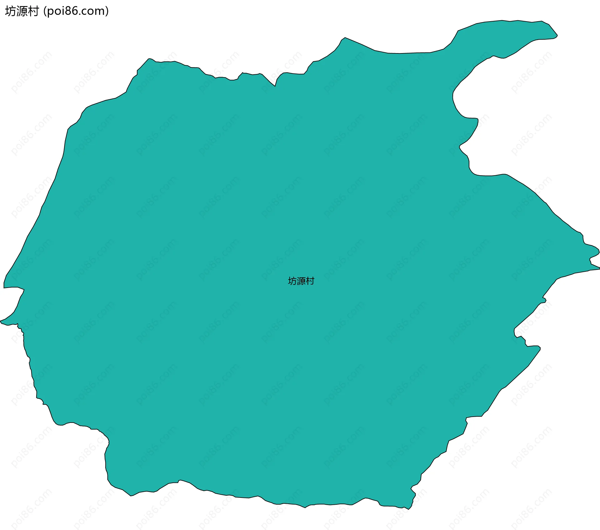 坊源村边界地图