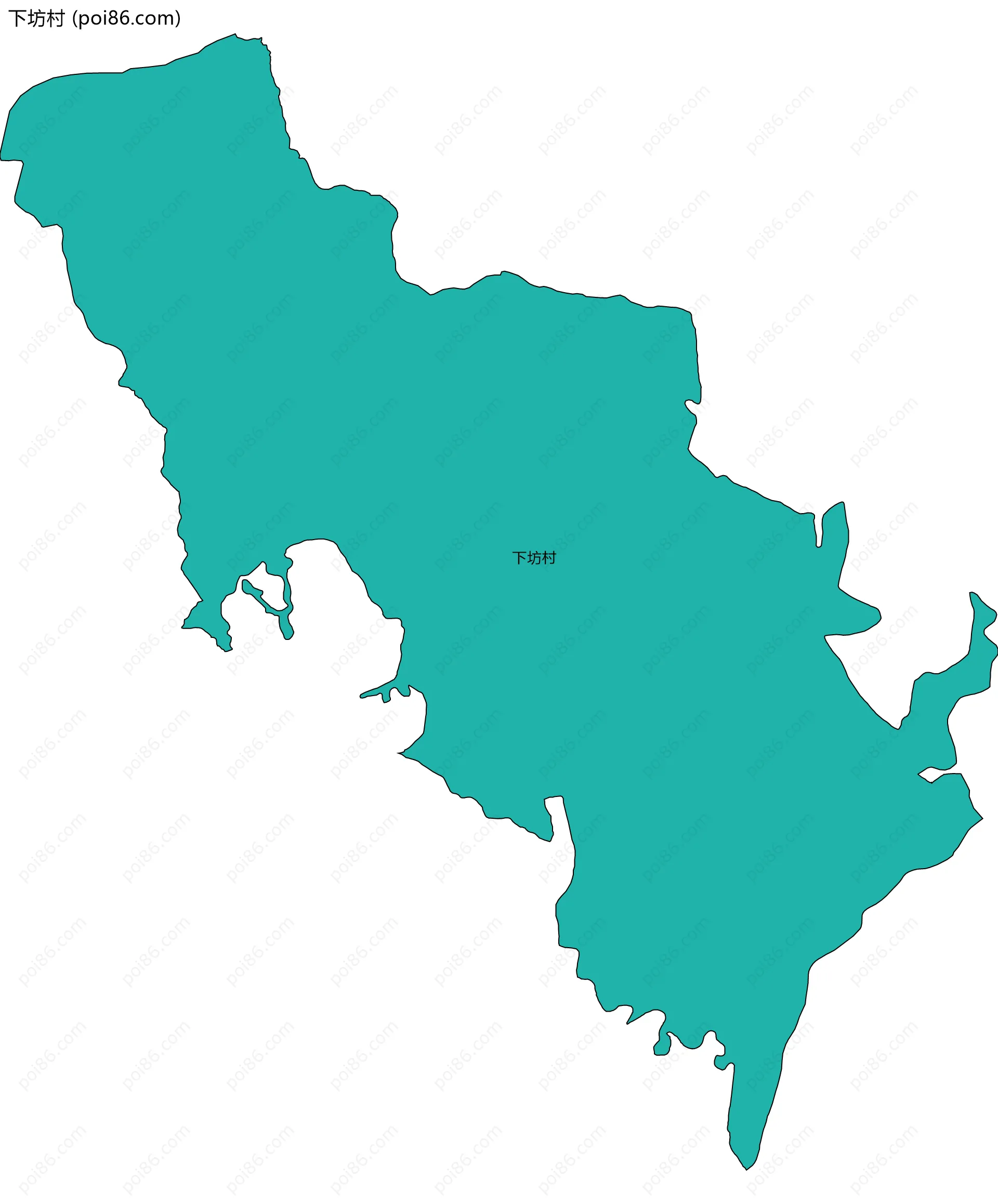 下坊村边界地图