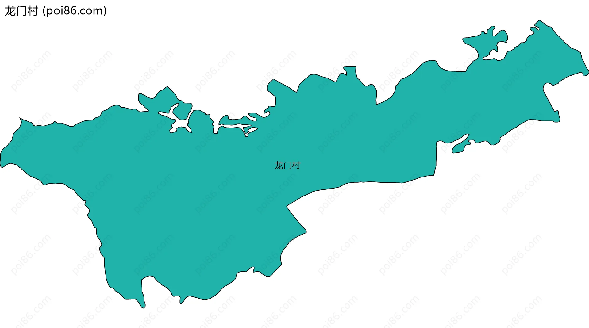 龙门村边界地图