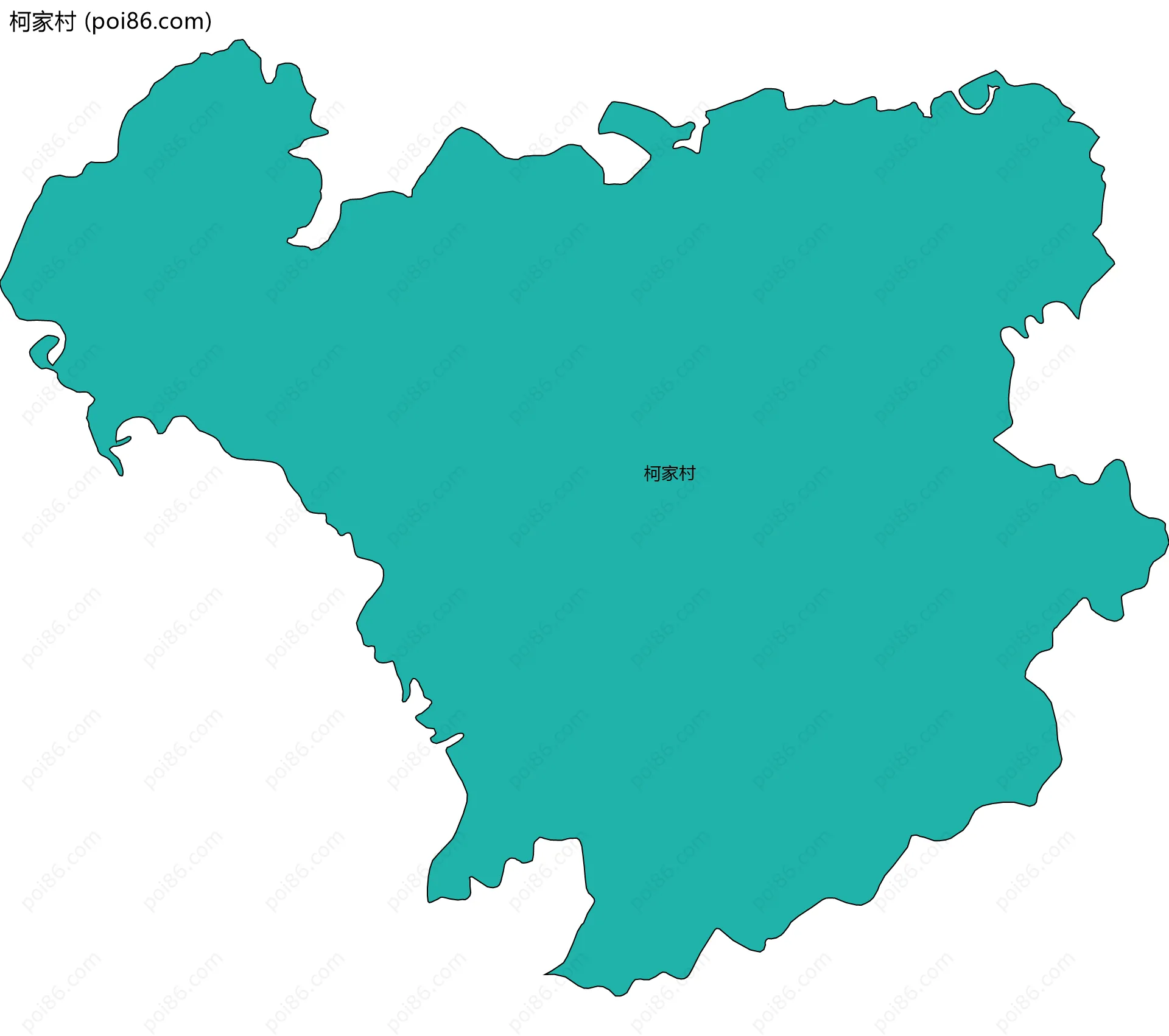 柯家村边界地图