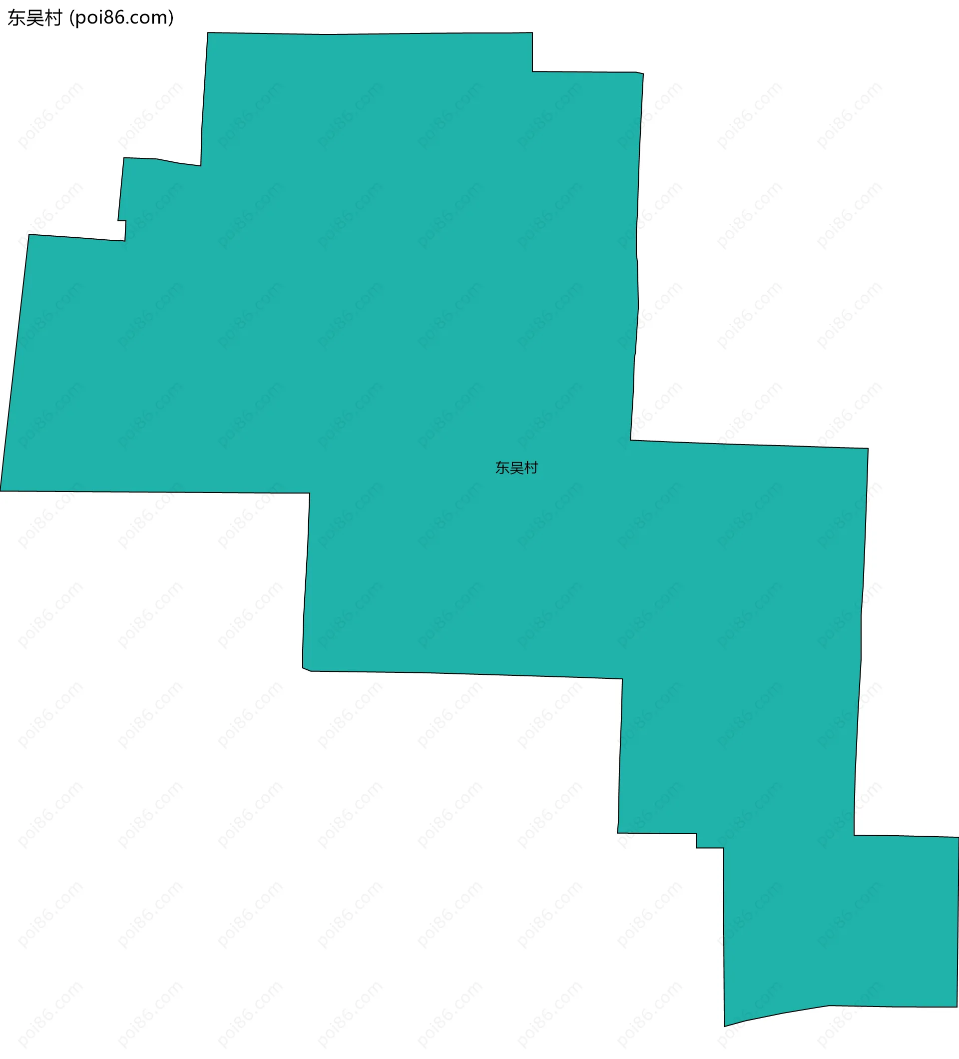 东吴村边界地图