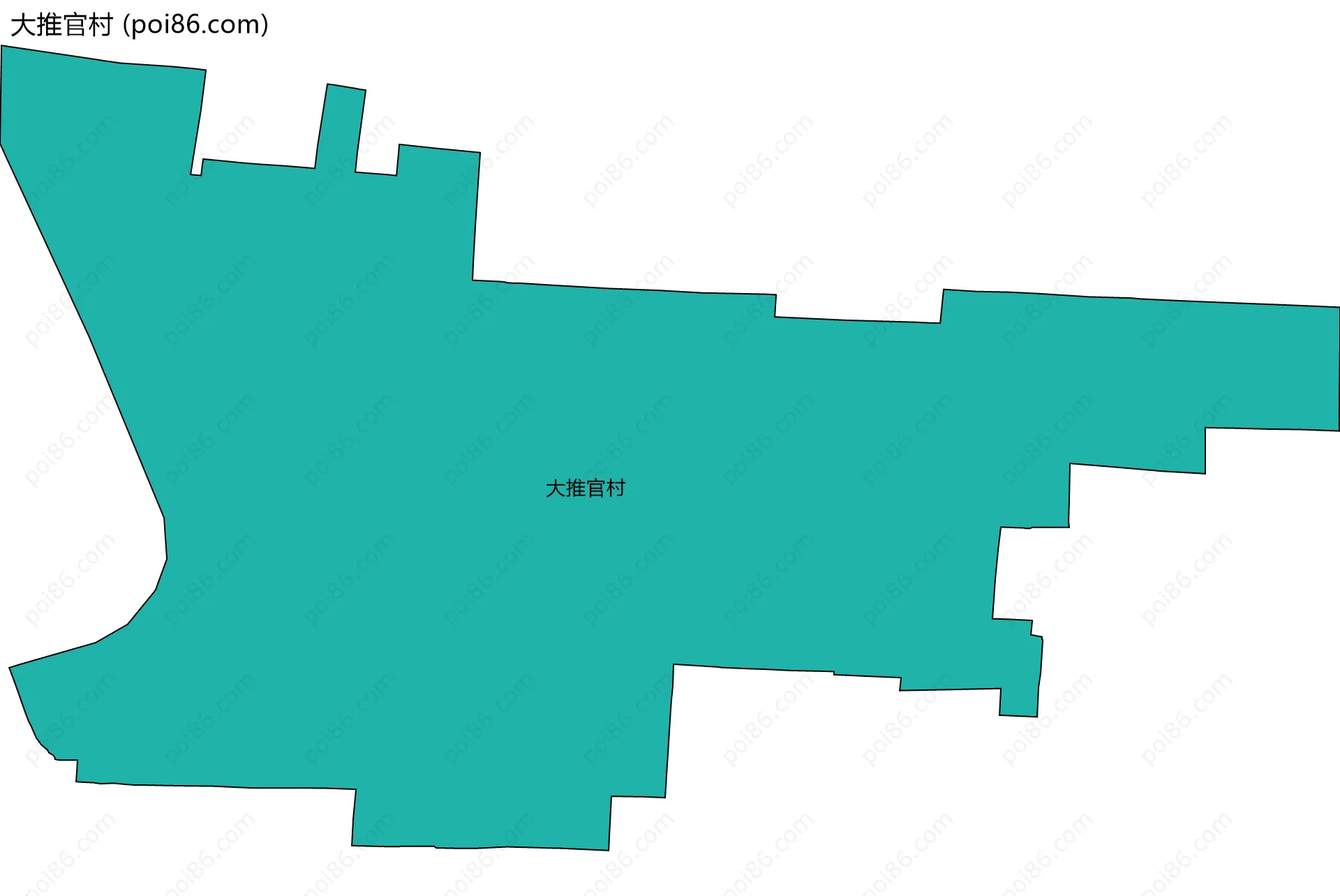 大推官村边界地图