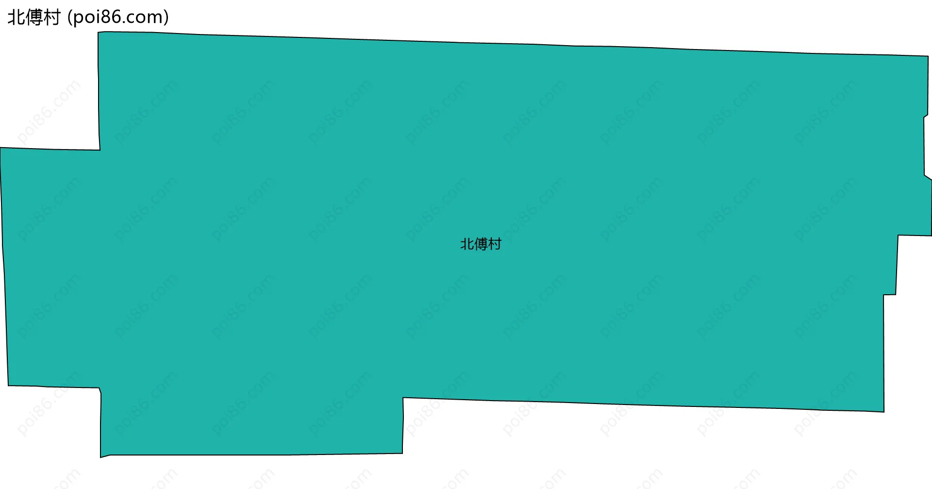 北傅村边界地图