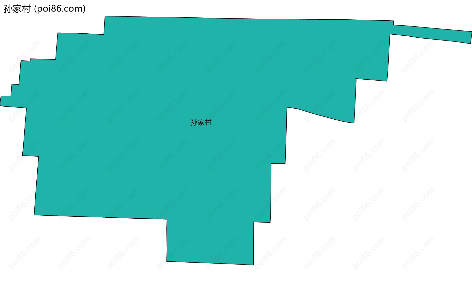 孙家村边界地图