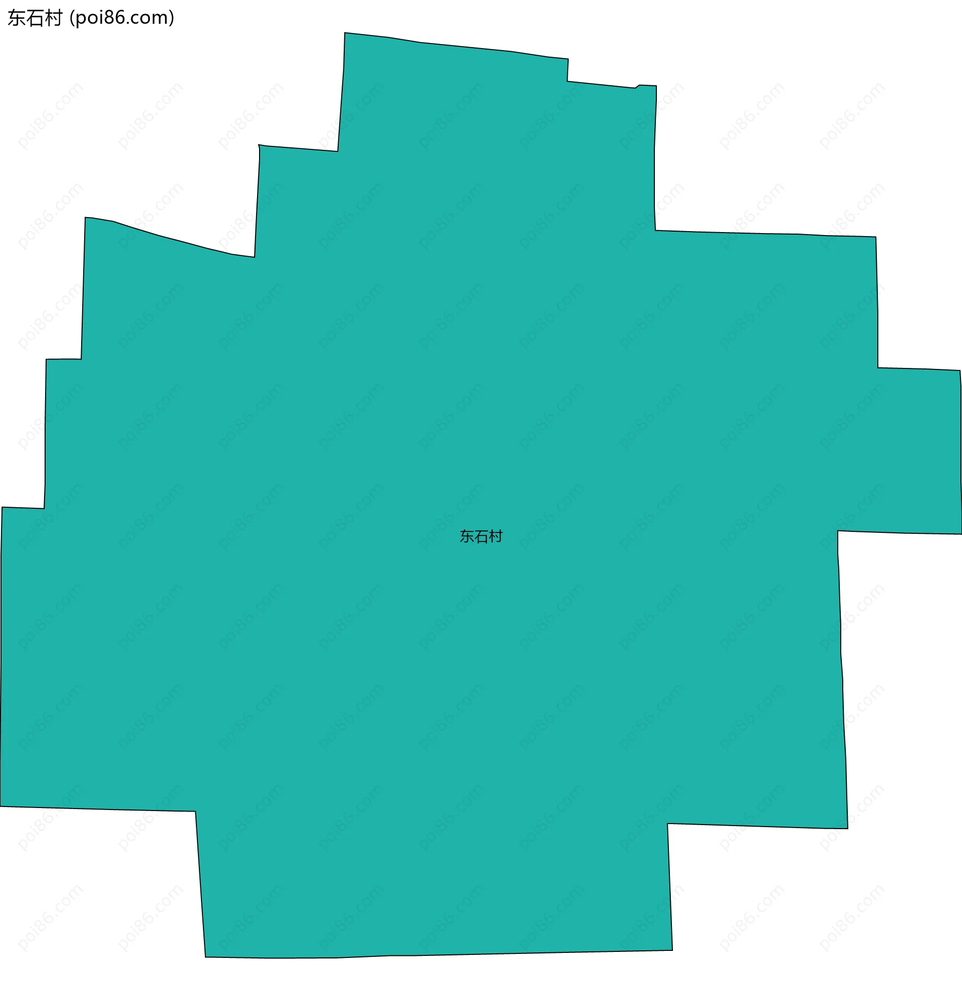 东石村边界地图