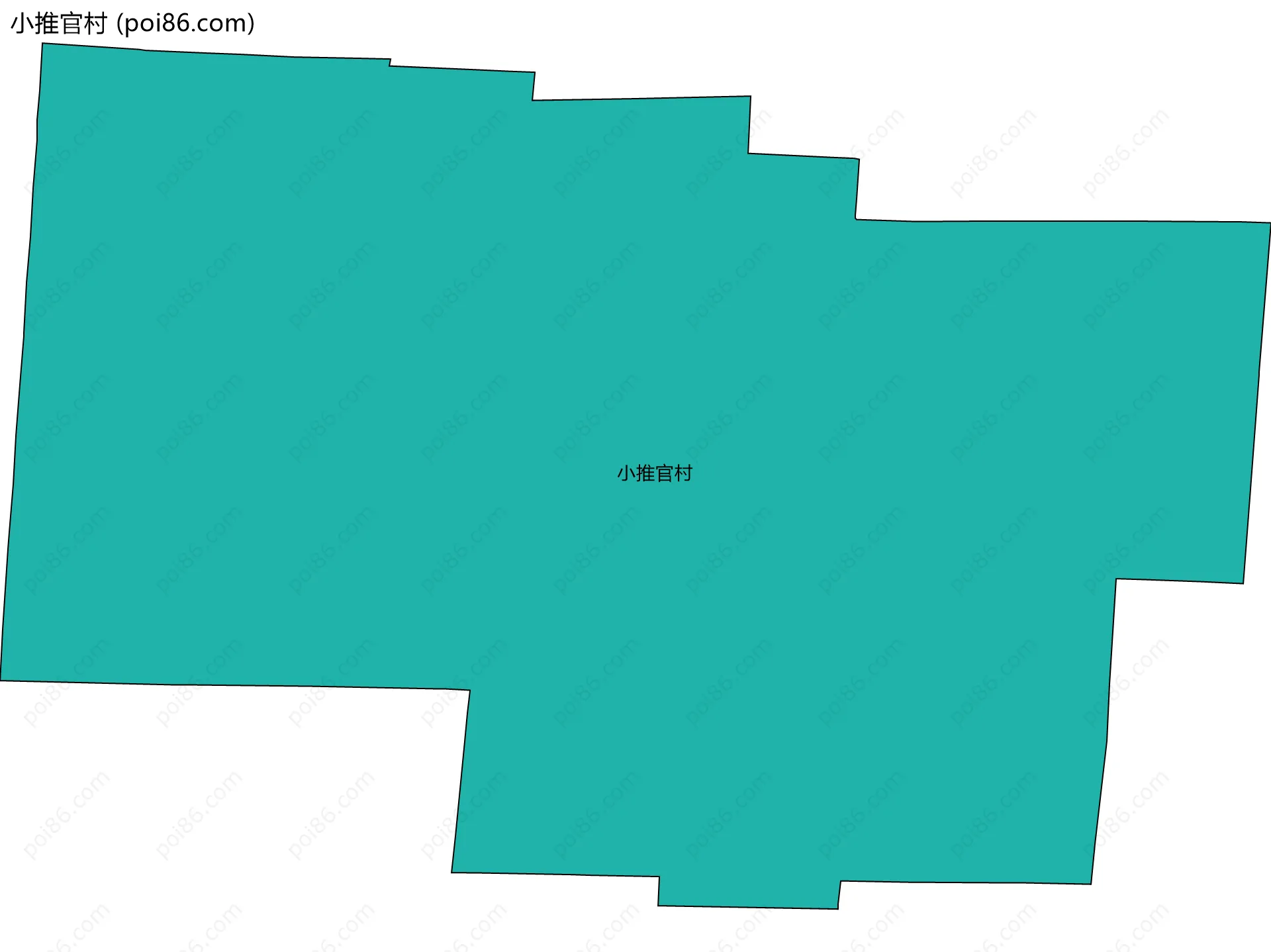 小推官村边界地图