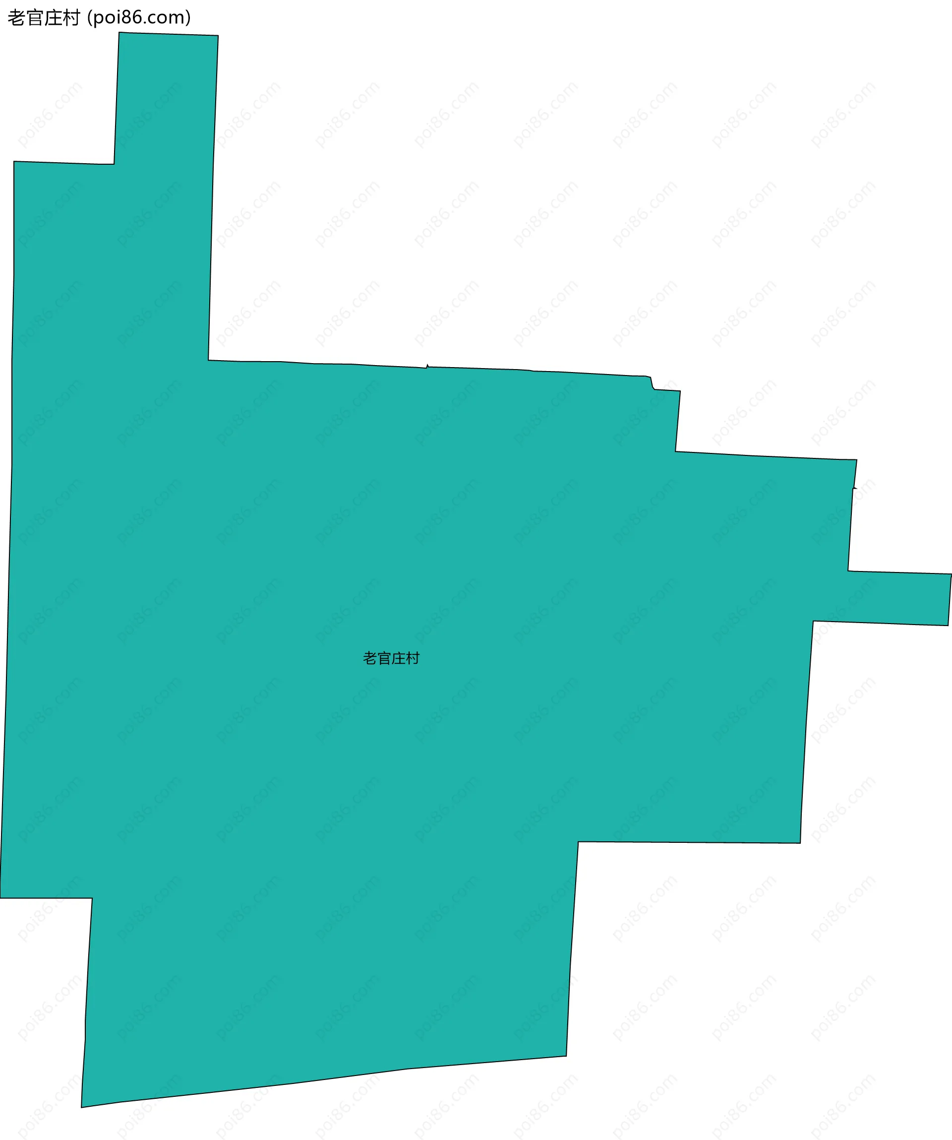 老官庄村边界地图