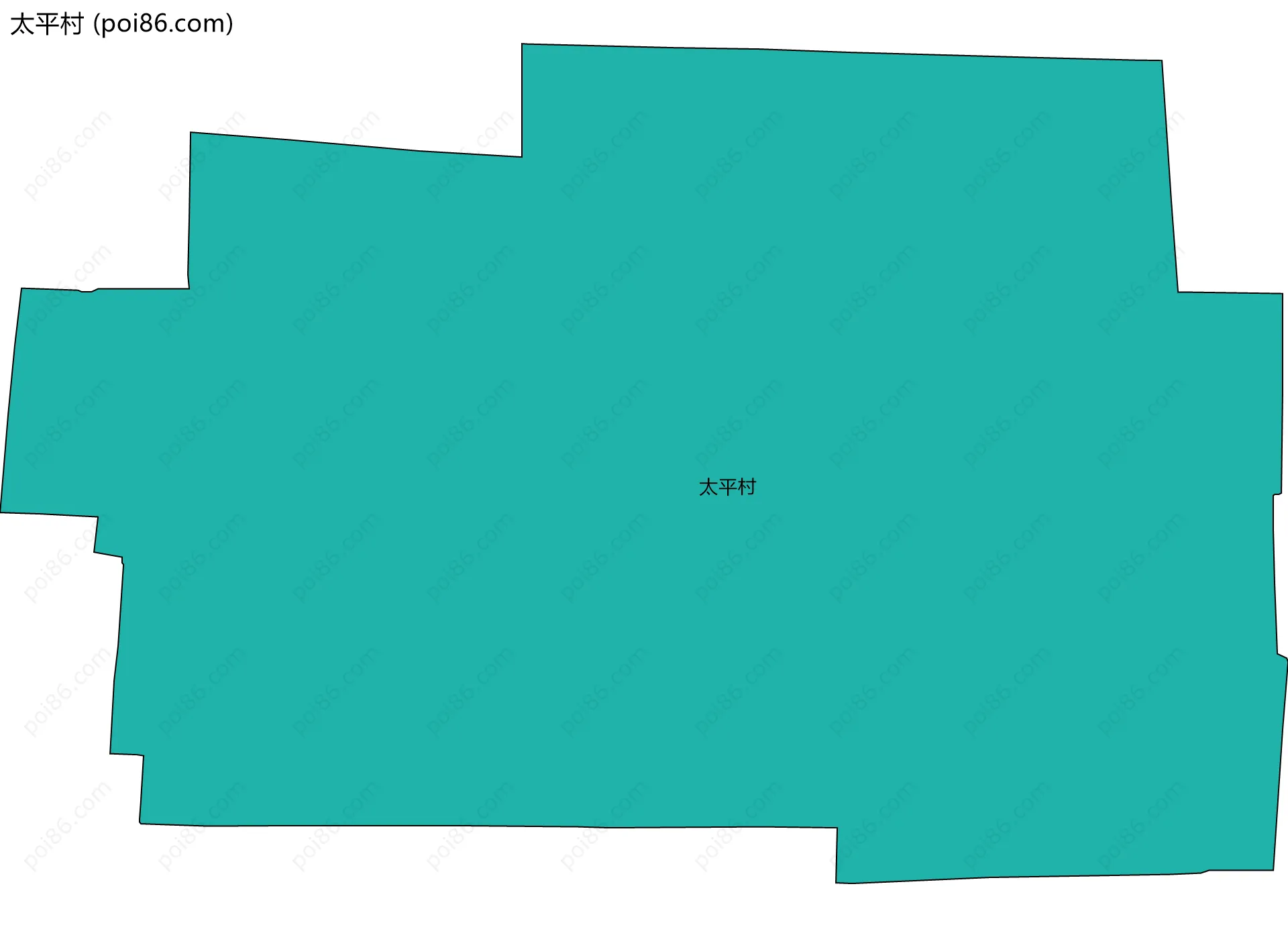 太平村边界地图